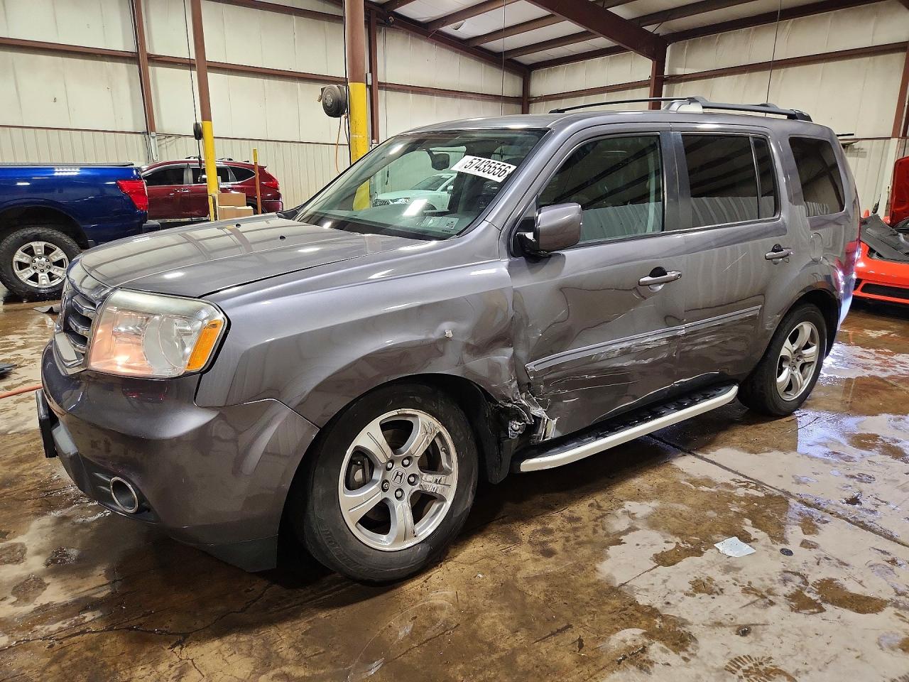 2015 Honda Pilot Exl Gray vin: 5FNYF4H53FB076752