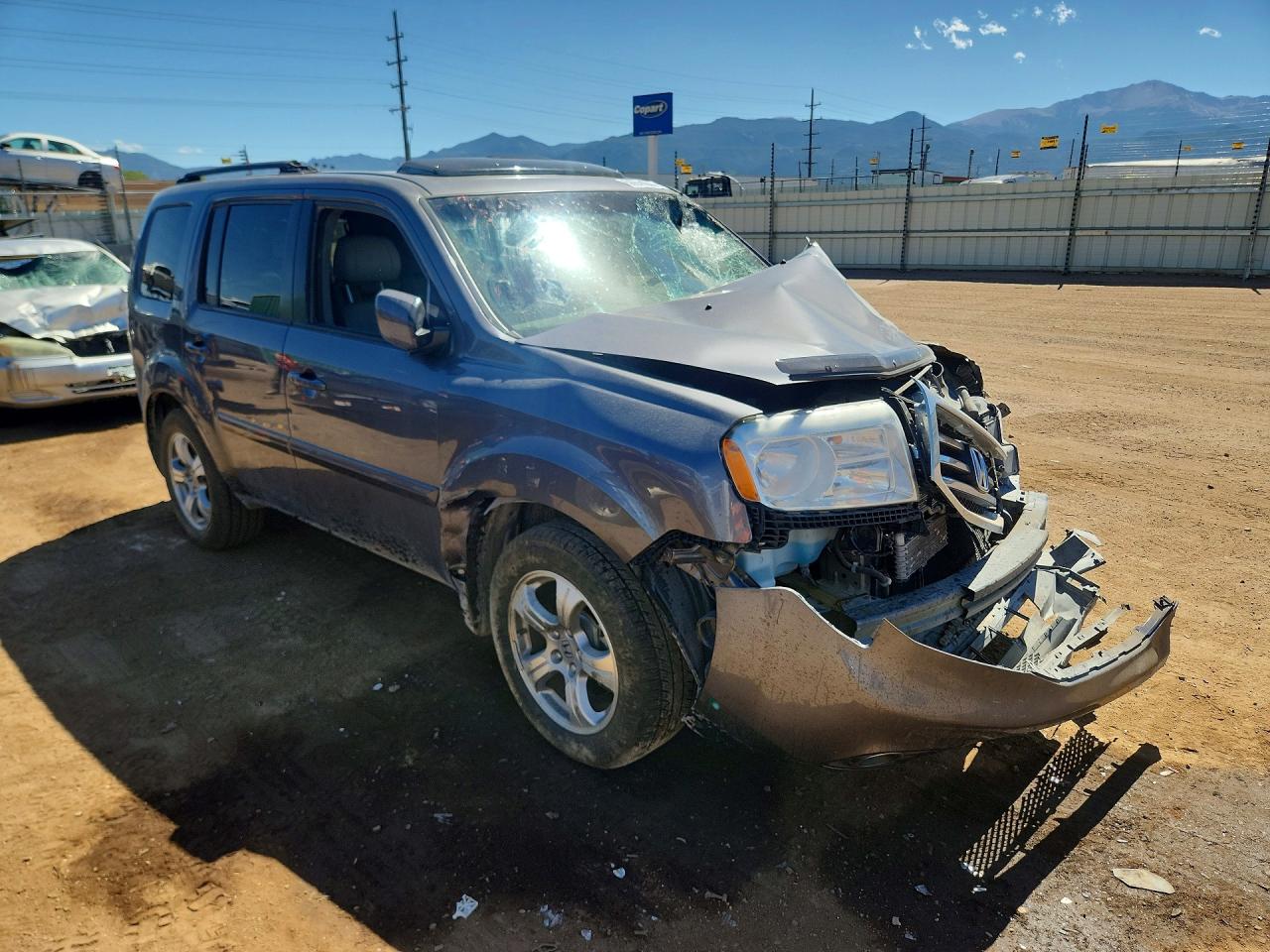 2015 Honda Pilot Exl Серый vin: 5FNYF4H53FB077044