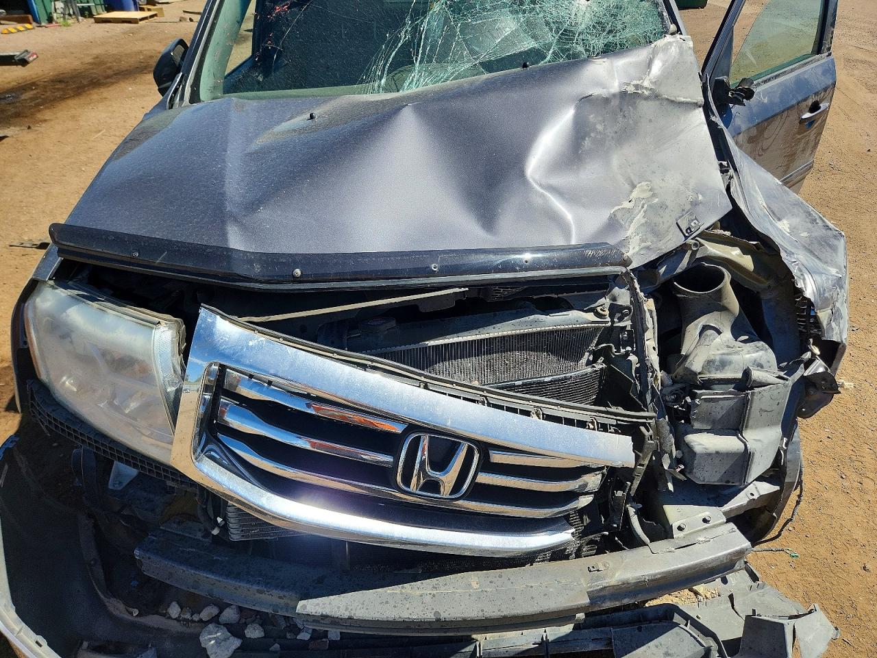 2015 Honda Pilot Exl Серый vin: 5FNYF4H53FB077044
