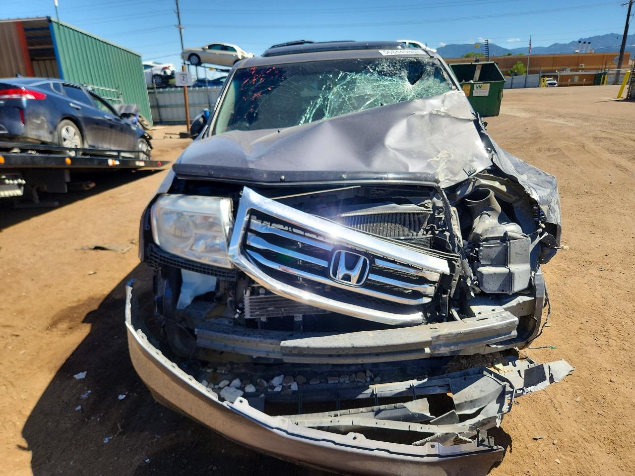 2015 Honda Pilot Exl Серый vin: 5FNYF4H53FB077044
