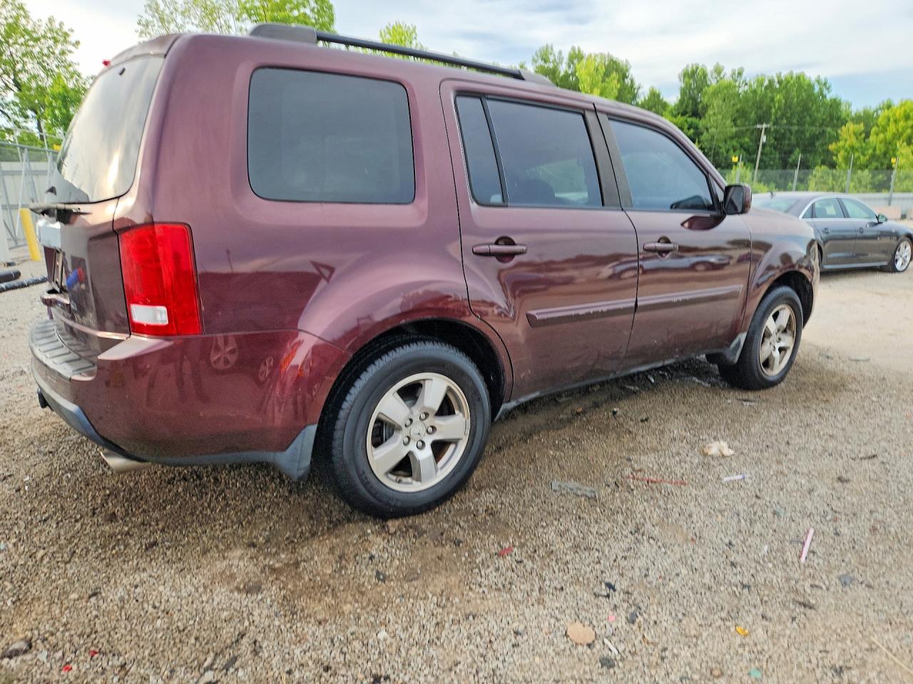 2010 Honda Pilot Exl Бордовый vin: 5FNYF4H54AB001261