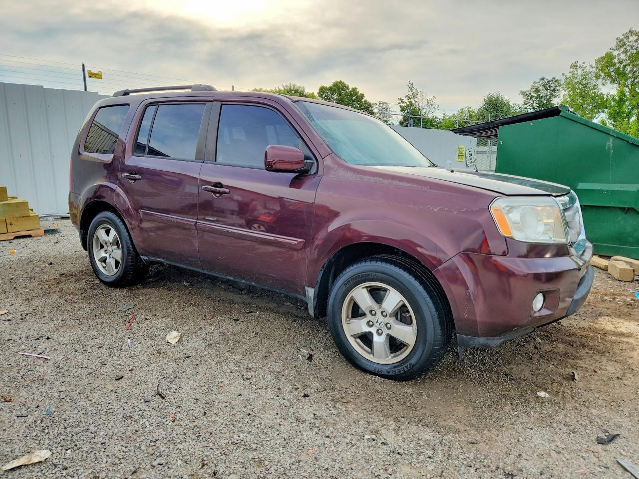 2010 Honda Pilot Exl Бордовый vin: 5FNYF4H54AB001261