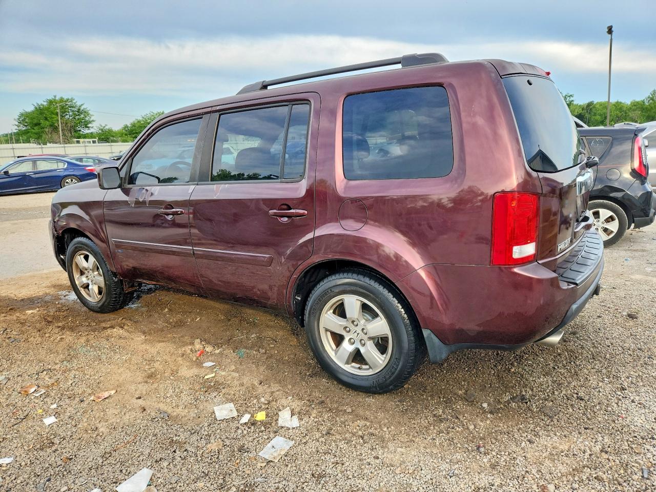 2010 Honda Pilot Exl Бордовый vin: 5FNYF4H54AB001261
