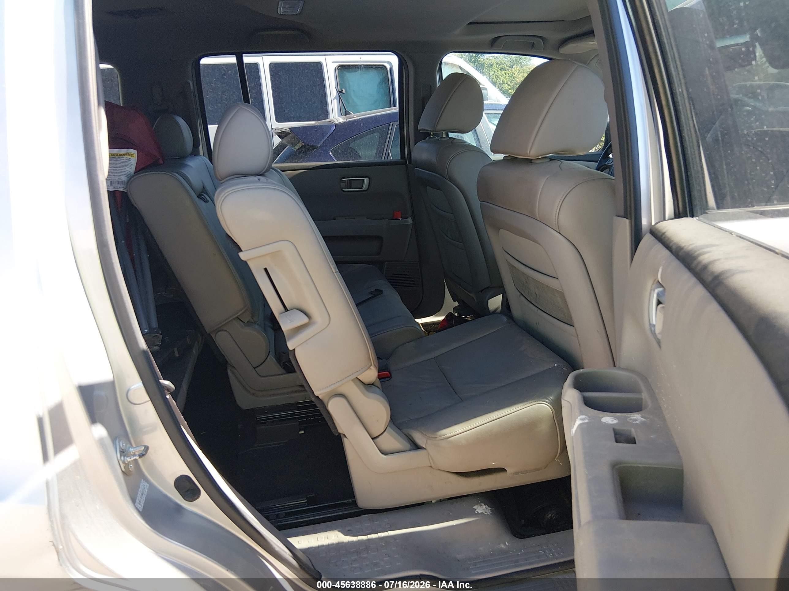 2010 Honda Pilot Ex-l Silver vin: 5FNYF4H54AB035619