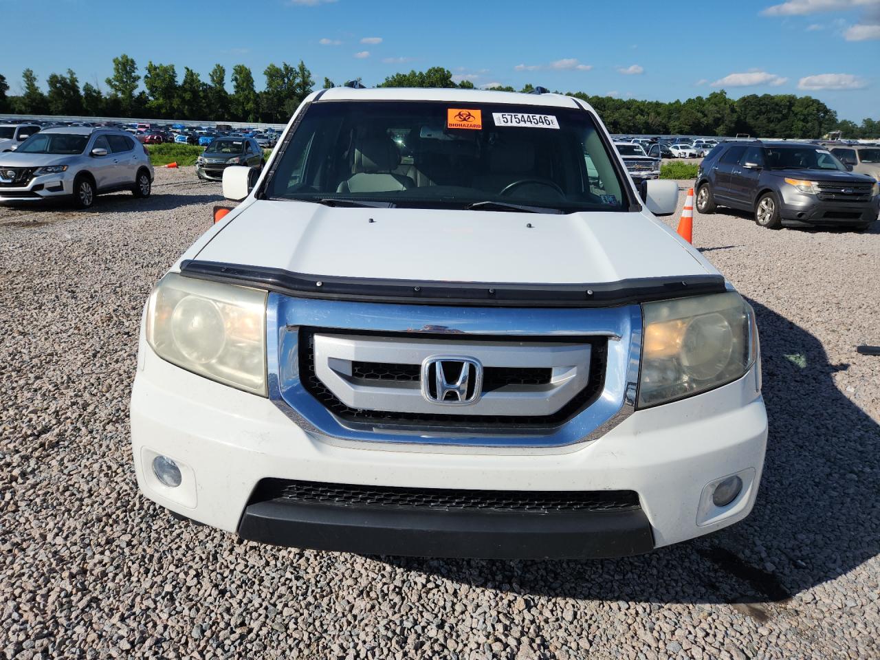 2011 Honda Pilot Exl White vin: 5FNYF4H54BB020409