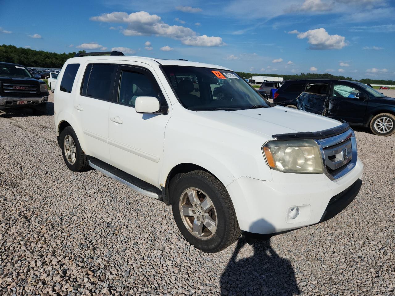 2011 Honda Pilot Exl White vin: 5FNYF4H54BB020409