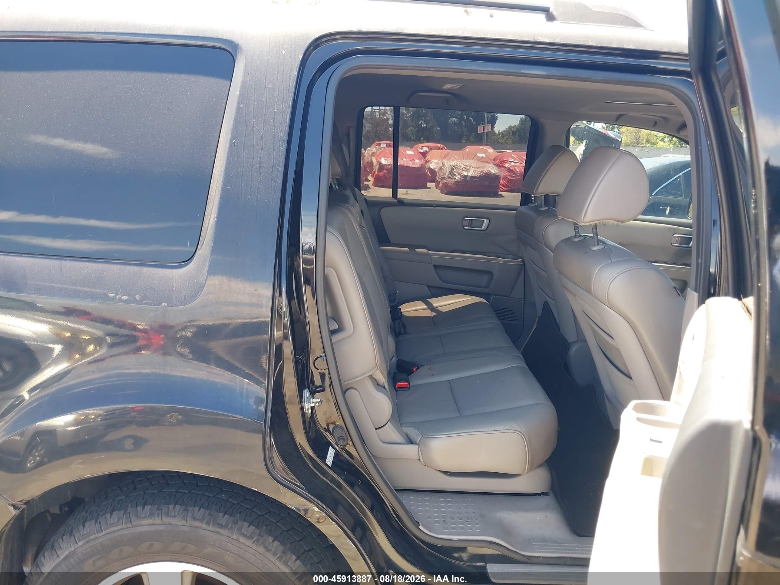 2011 Honda Pilot Ex-l Black vin: 5FNYF4H54BB030602