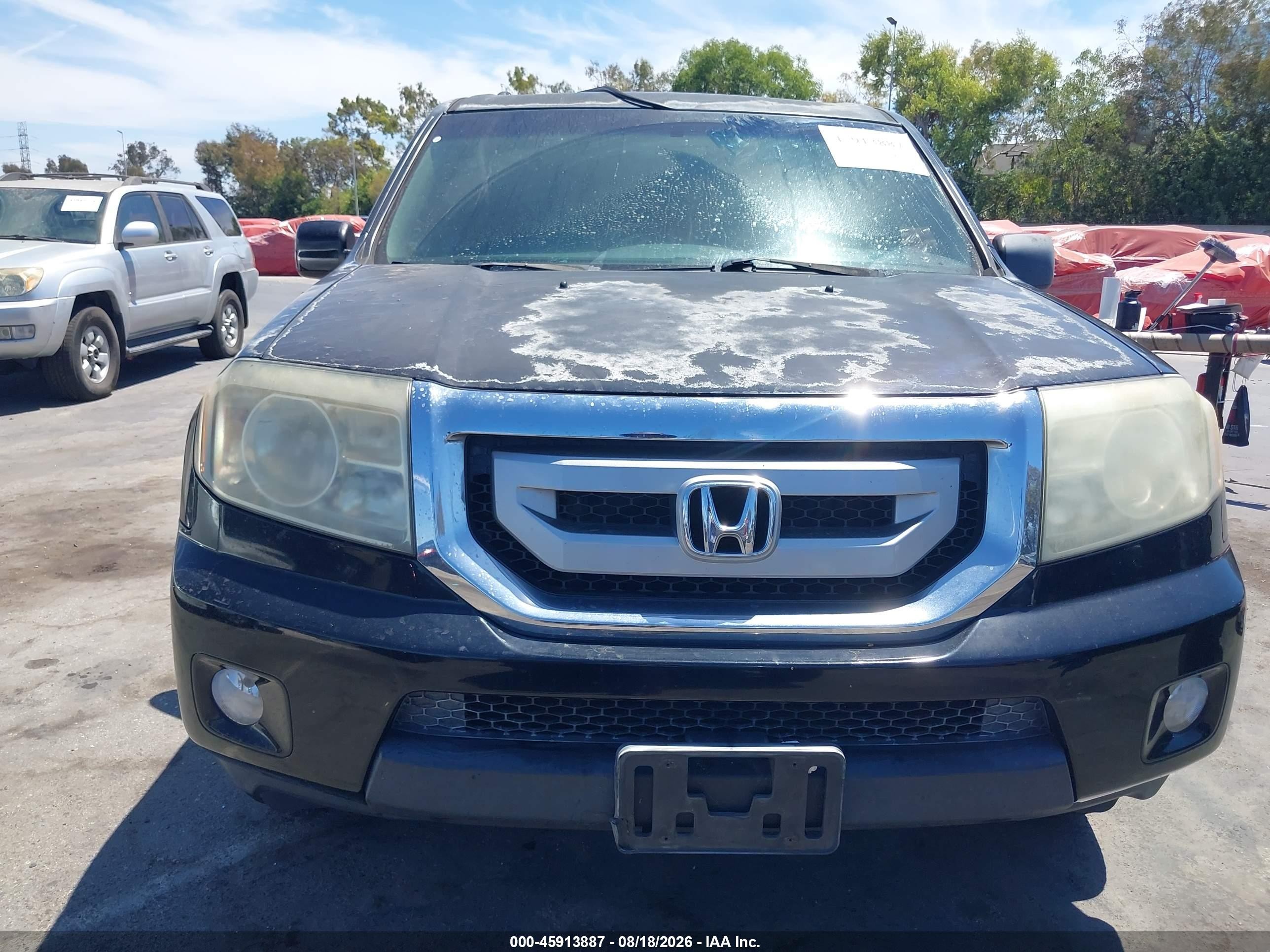 2011 Honda Pilot Ex-l Black vin: 5FNYF4H54BB030602