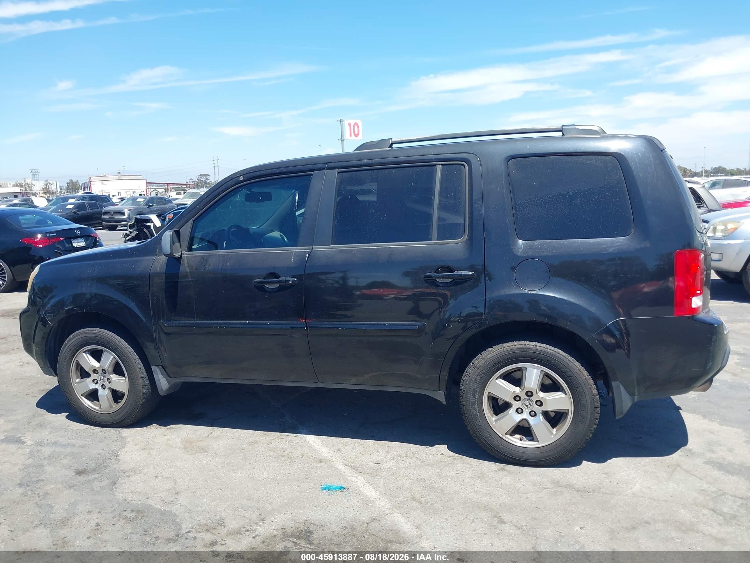 2011 Honda Pilot Ex-l Black vin: 5FNYF4H54BB030602