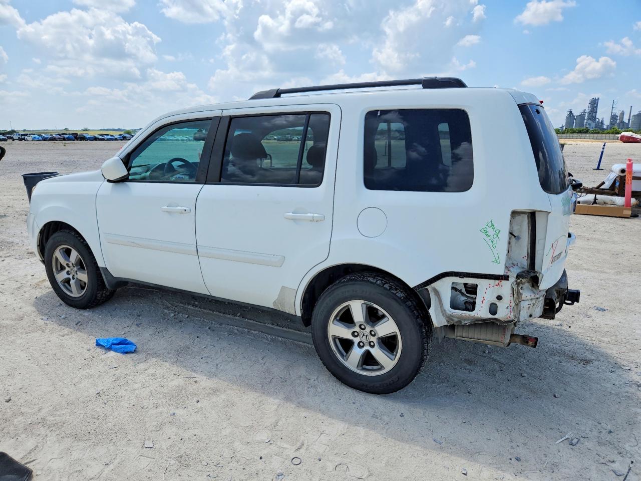 2011 Honda Pilot Exl White vin: 5FNYF4H54BB050042