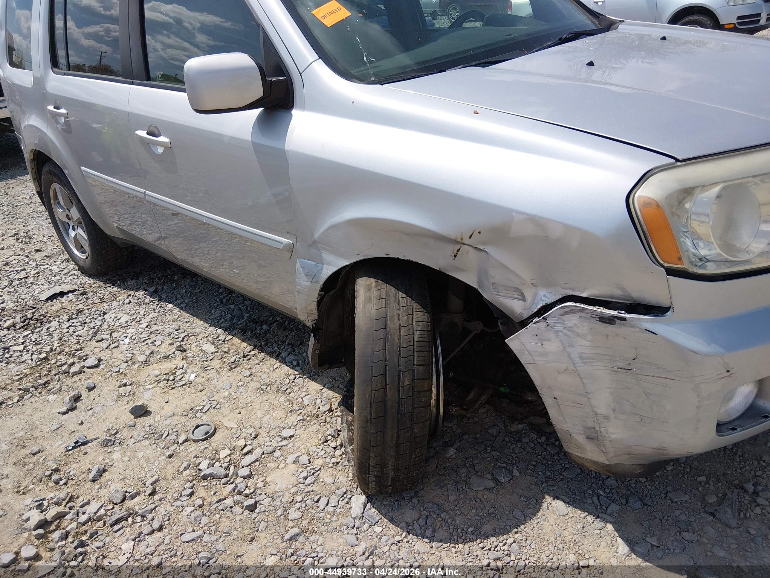 2011 Honda Pilot Ex-l Silver vin: 5FNYF4H54BB058867