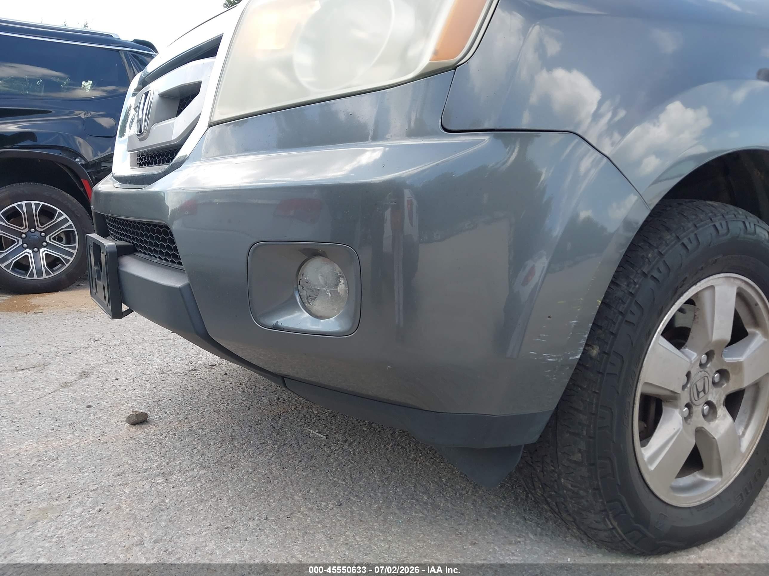 2011 Honda Pilot Ex-l Gray vin: 5FNYF4H54BB066404