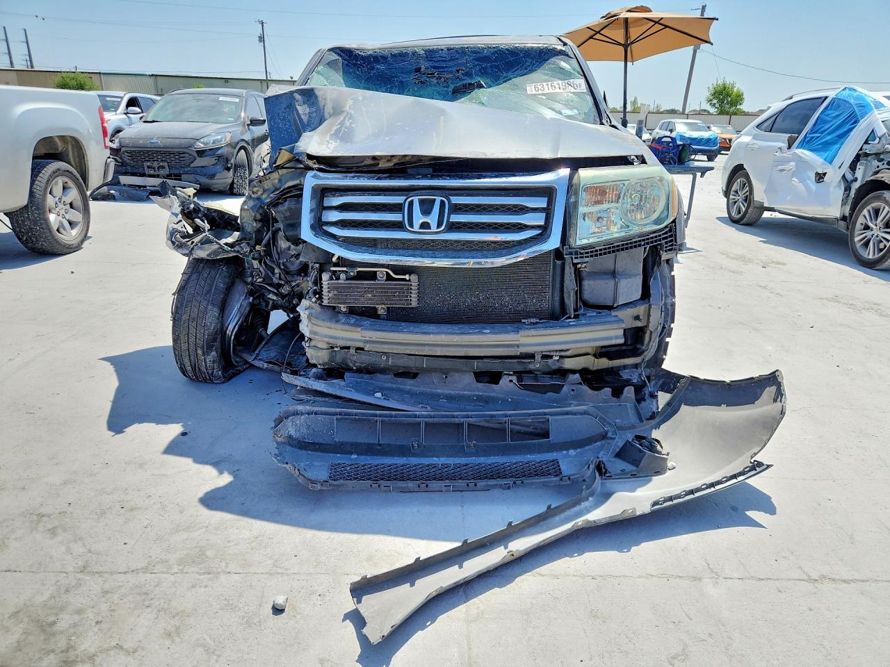 2012 Honda Pilot Exl Charcoal vin: 5FNYF4H54CB005037