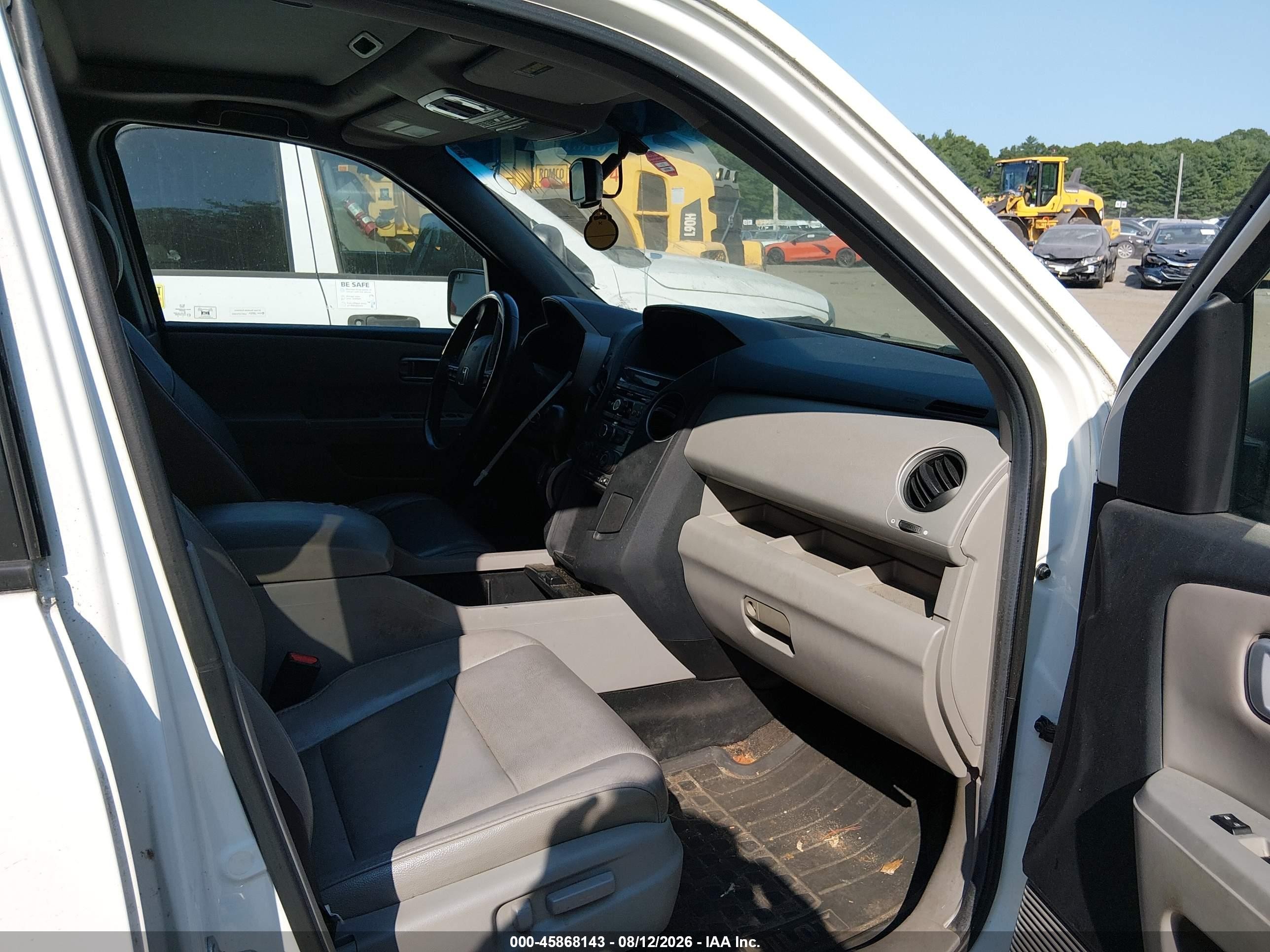 2012 Honda Pilot Ex-l White vin: 5FNYF4H54CB013946