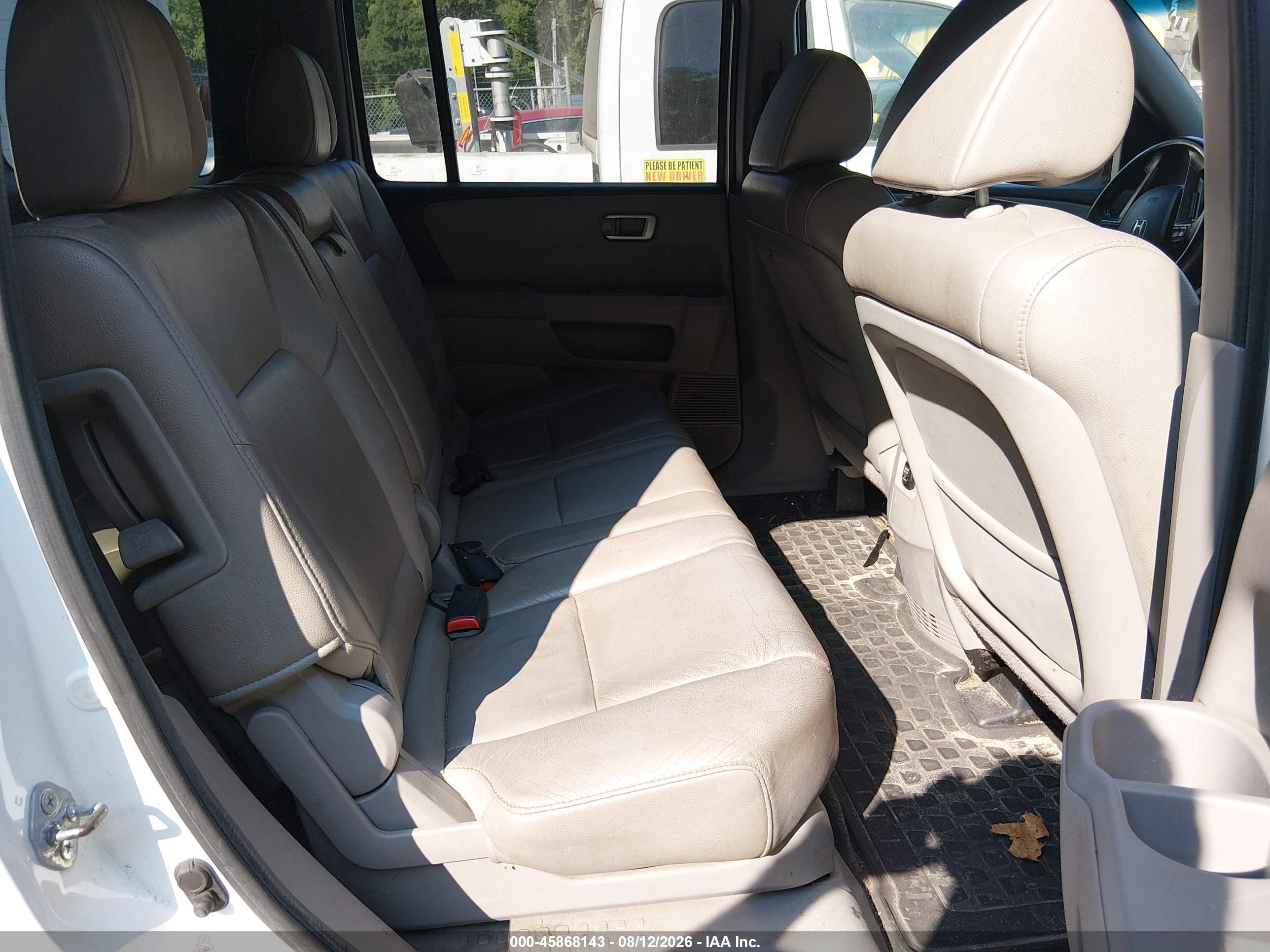 2012 Honda Pilot Ex-l White vin: 5FNYF4H54CB013946