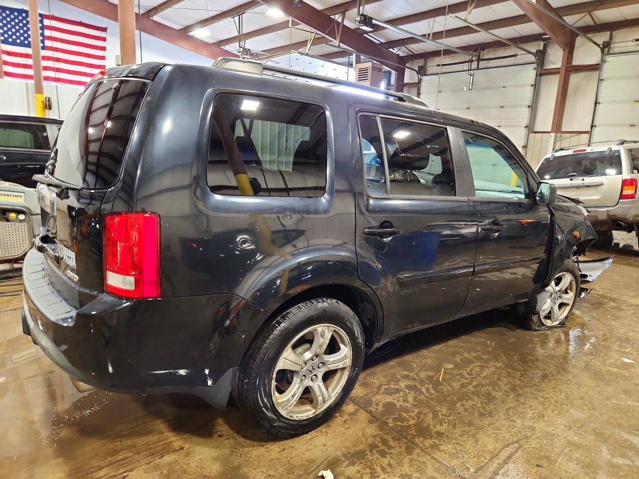 2012 Honda Pilot Exl Black vin: 5FNYF4H54CB047093