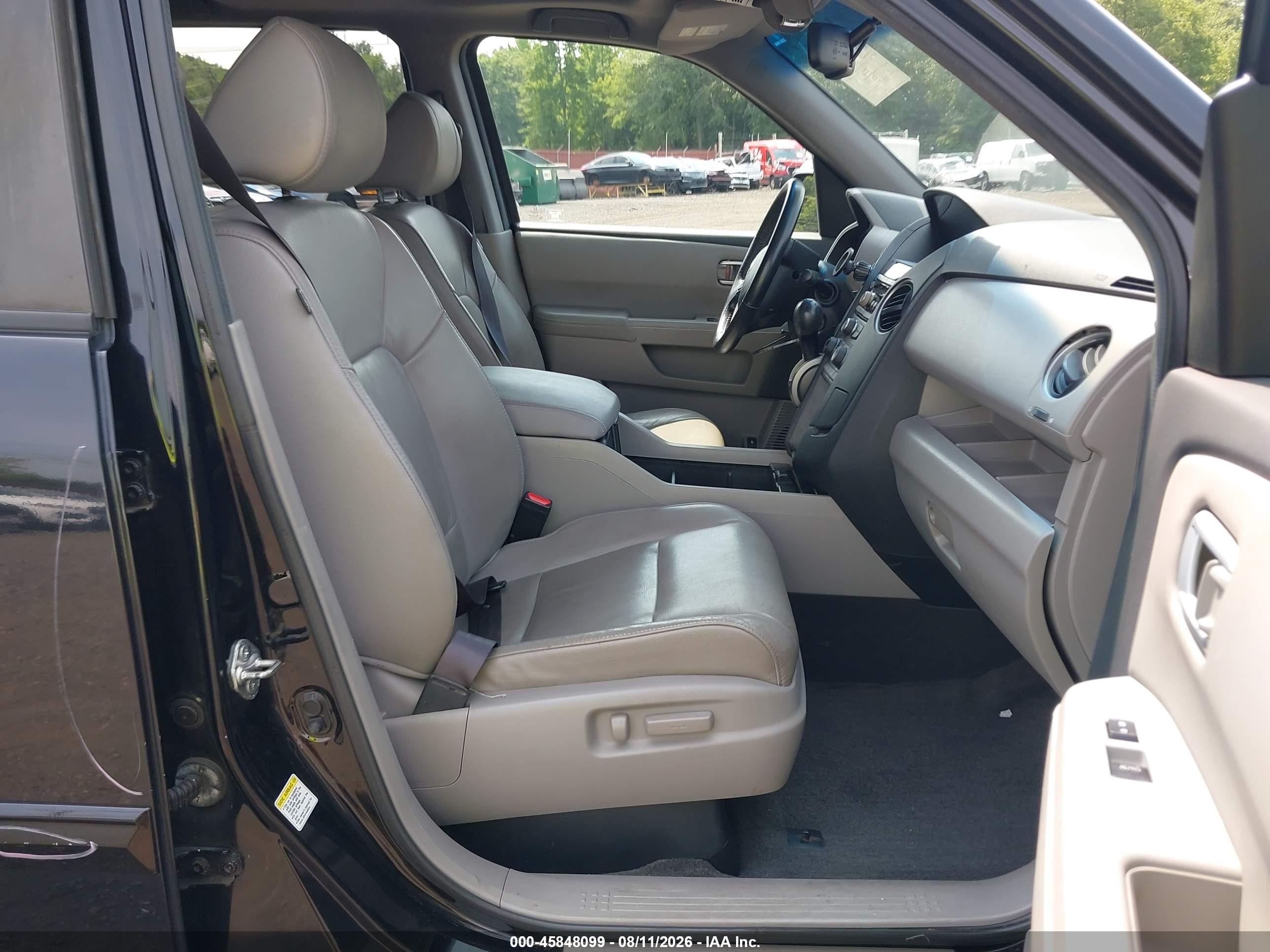 2012 Honda Pilot Ex-l Black vin: 5FNYF4H54CB068266