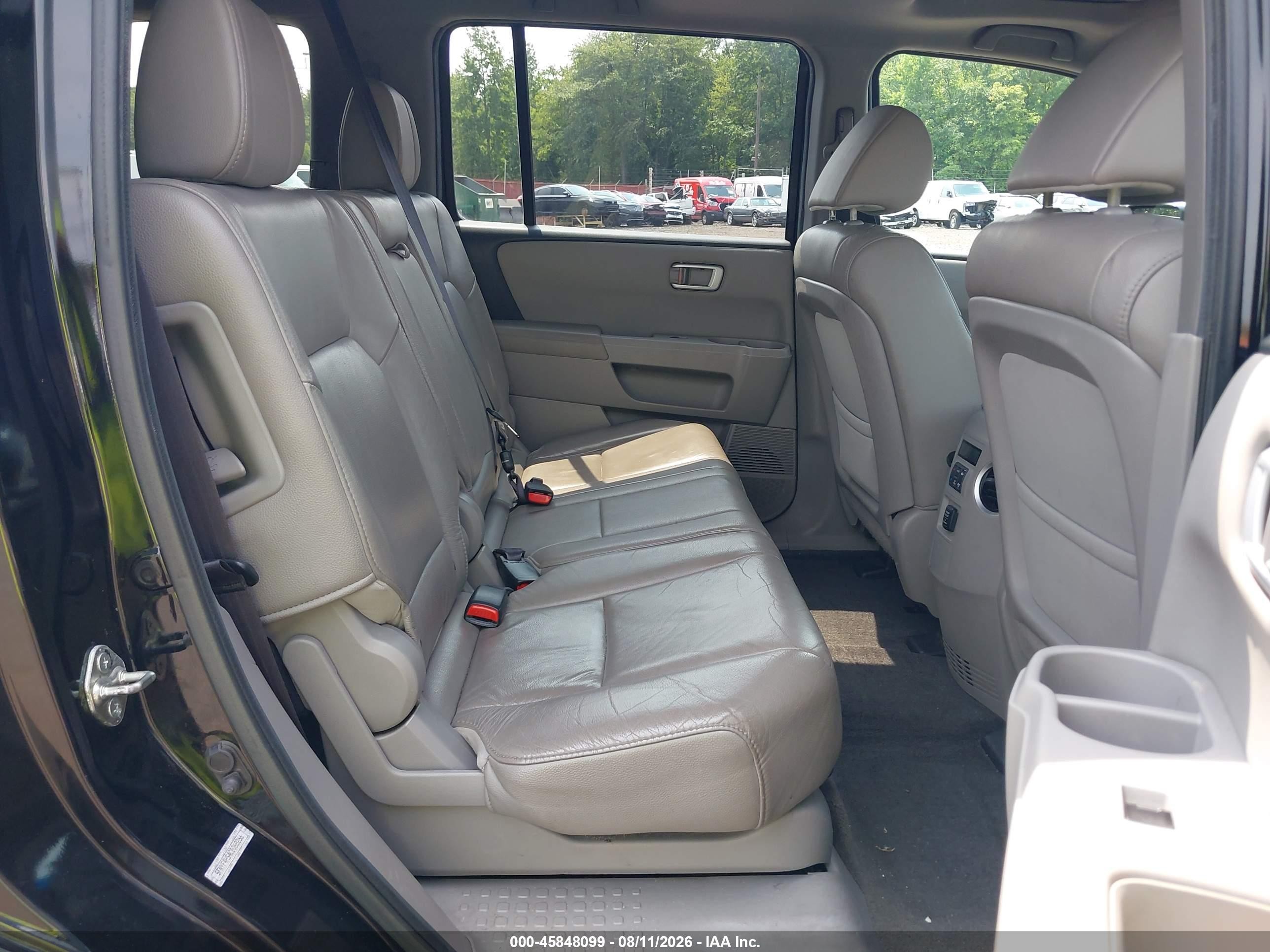 2012 Honda Pilot Ex-l Black vin: 5FNYF4H54CB068266
