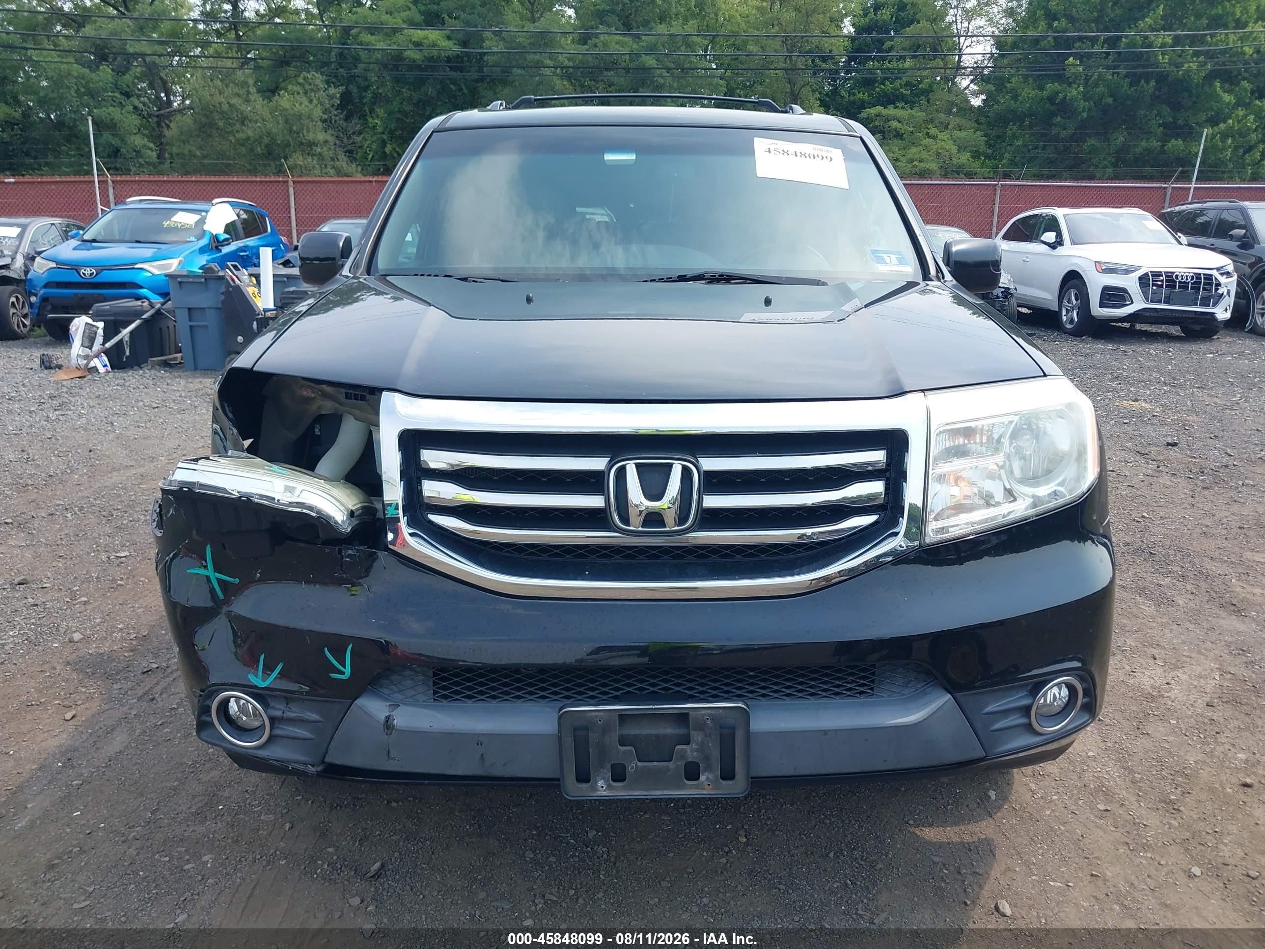 2012 Honda Pilot Ex-l Black vin: 5FNYF4H54CB068266