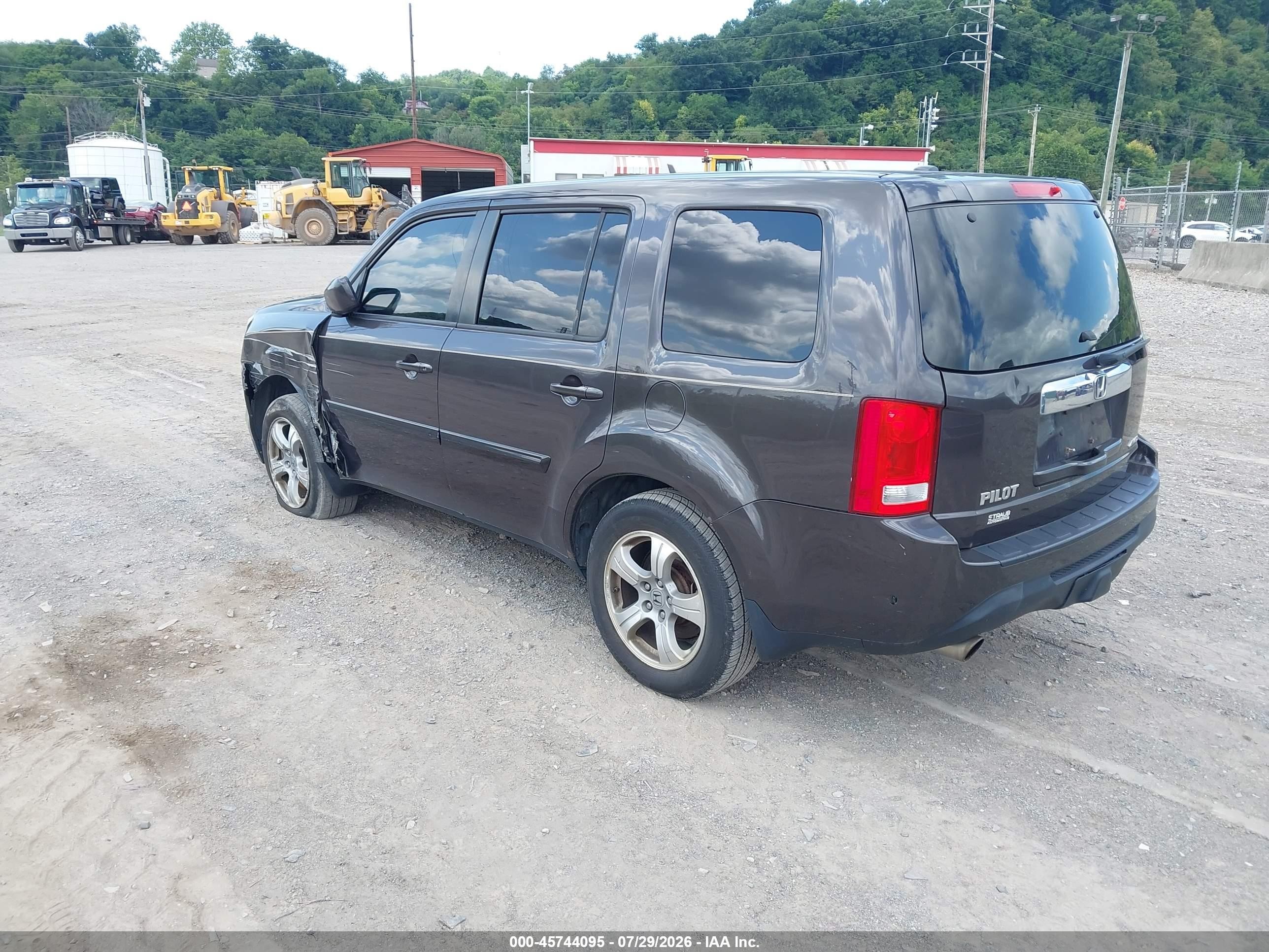 2013 Honda Pilot Ex-l Серый vin: 5FNYF4H54DB013656