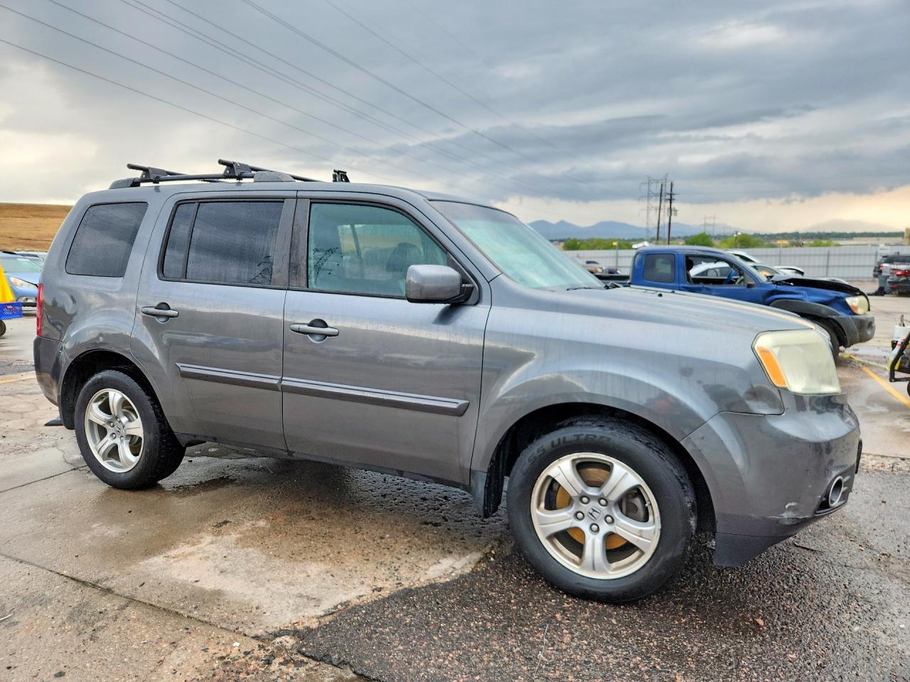 2013 Honda Pilot Exl Gray vin: 5FNYF4H54DB052862