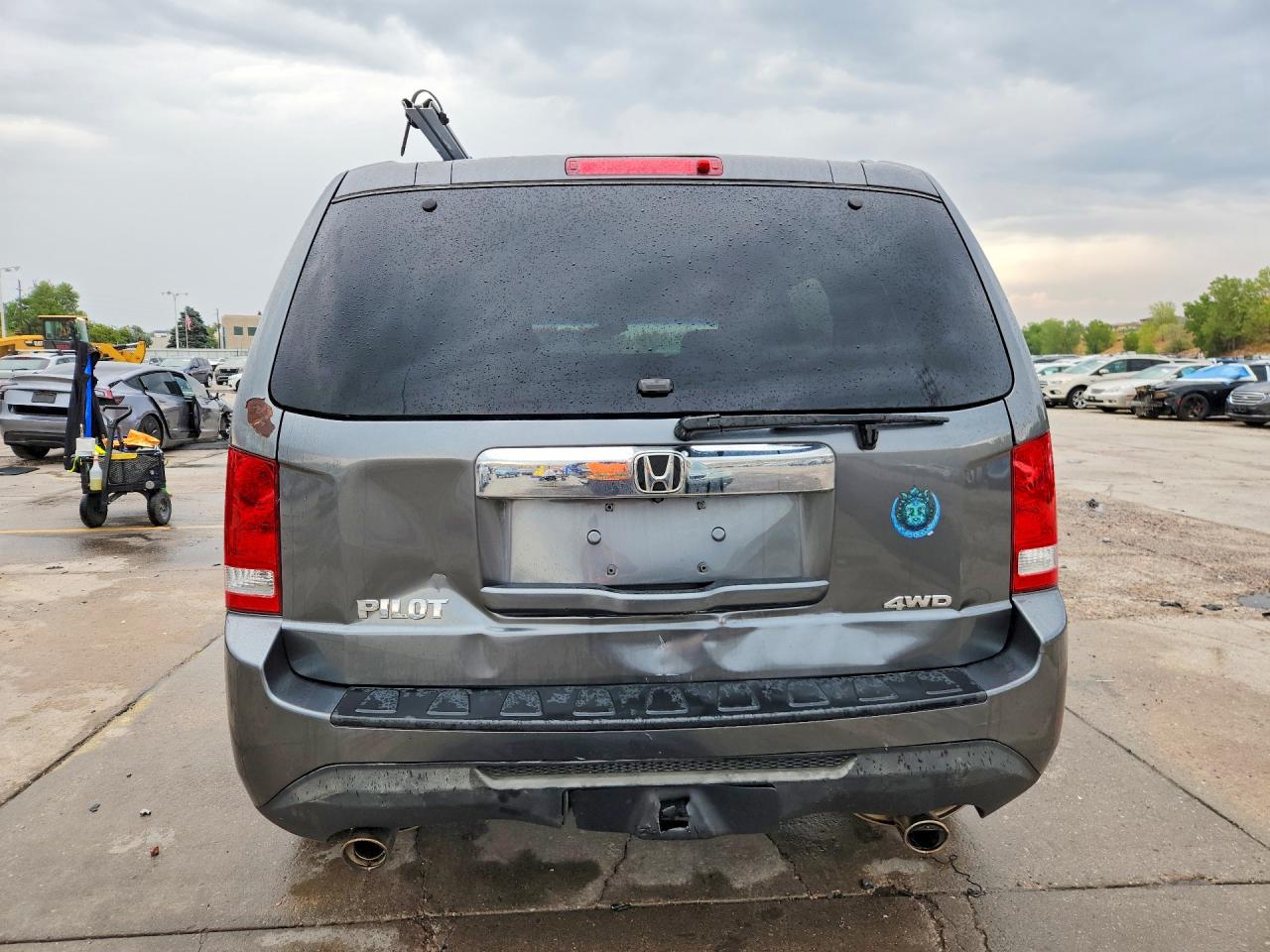 2013 Honda Pilot Exl Gray vin: 5FNYF4H54DB052862