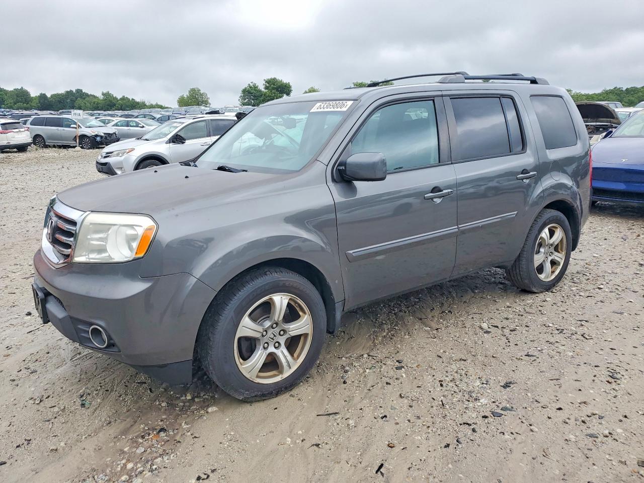2013 Honda Pilot Exl Gray vin: 5FNYF4H54DB072755
