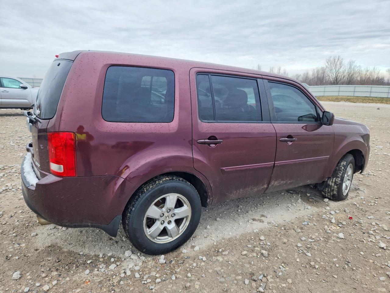 2013 Honda Pilot Exl Burgundy vin: 5FNYF4H54DB072819