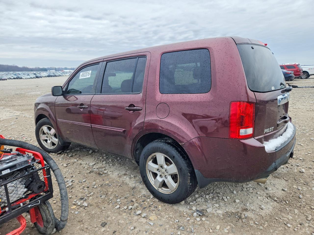 2013 Honda Pilot Exl Burgundy vin: 5FNYF4H54DB072819