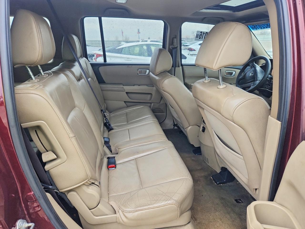 2013 Honda Pilot Exl Burgundy vin: 5FNYF4H54DB072819