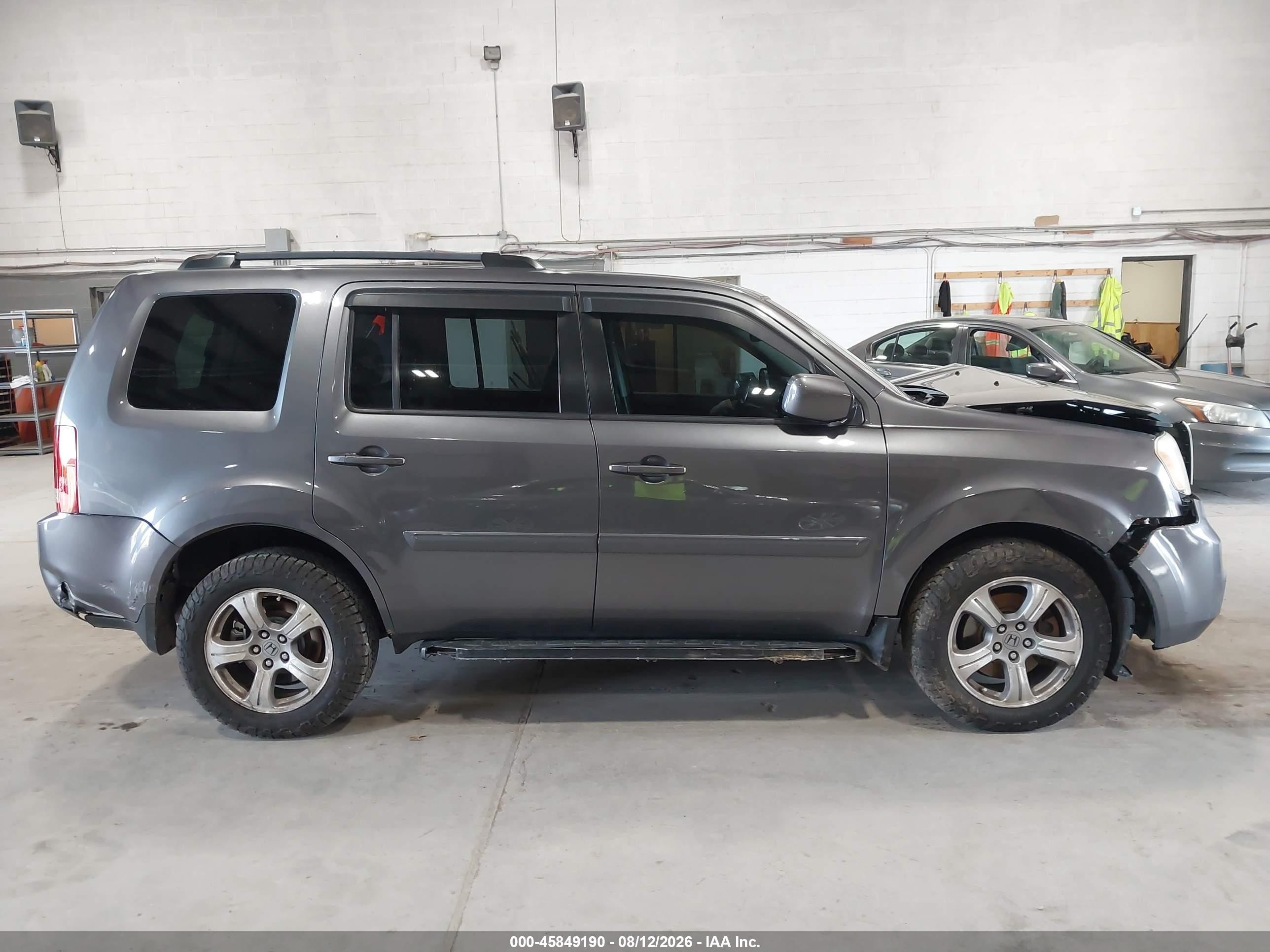 2014 Honda Pilot Ex-l Gray vin: 5FNYF4H54EB033858