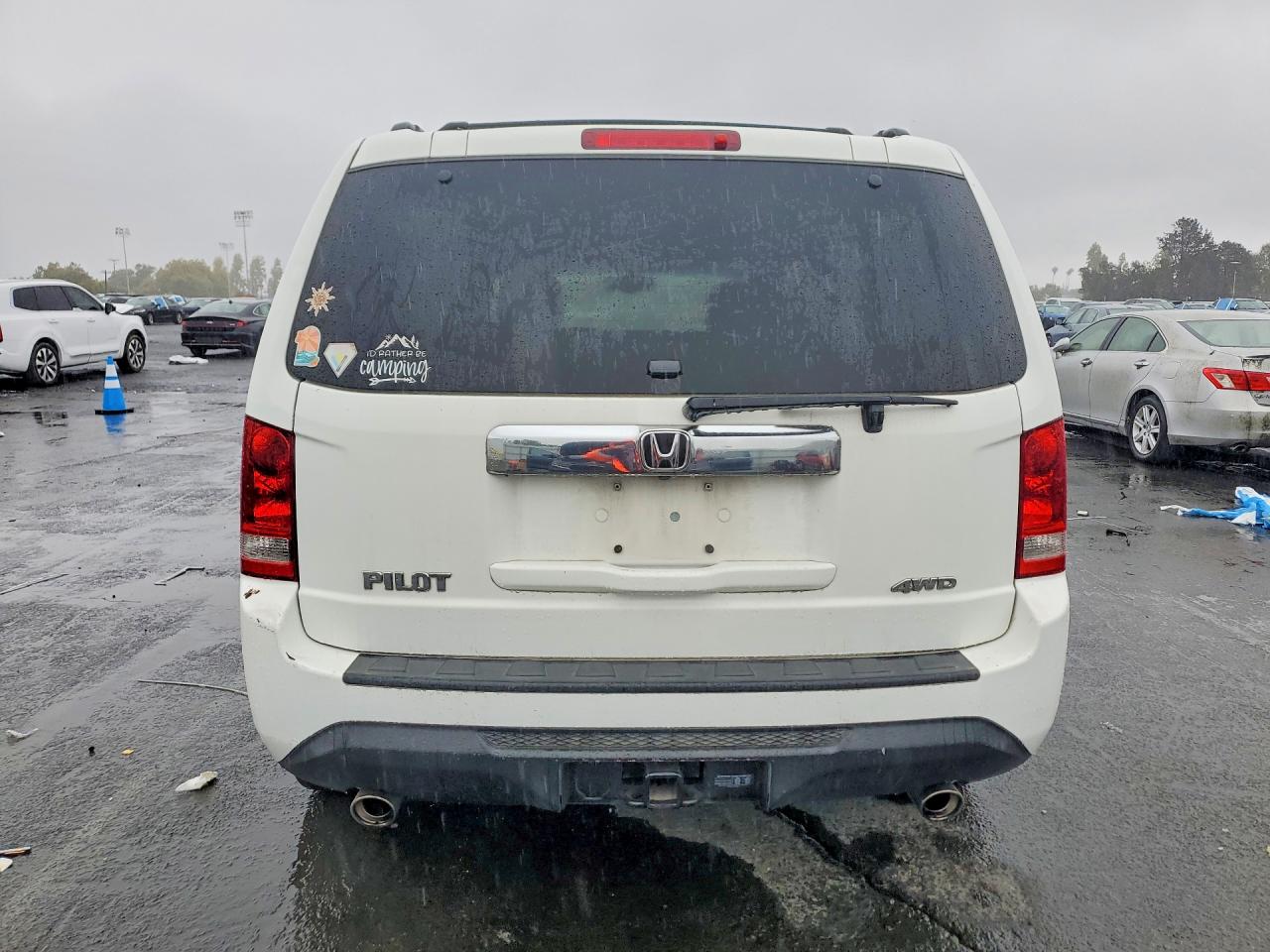 2014 Honda Pilot Exl Белый vin: 5FNYF4H54EB035710
