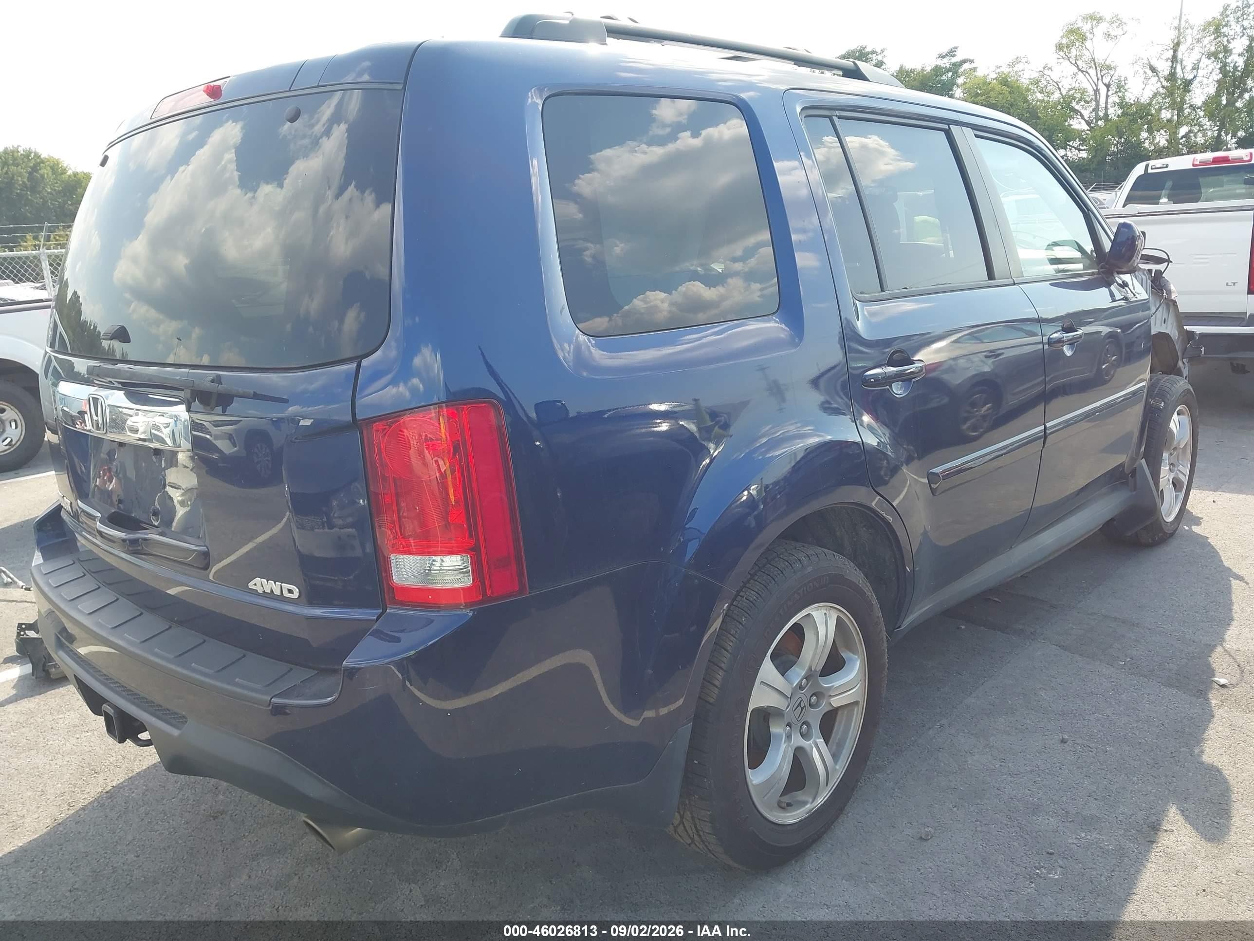 2014 Honda Pilot Ex-l Black vin: 5FNYF4H54EB042222