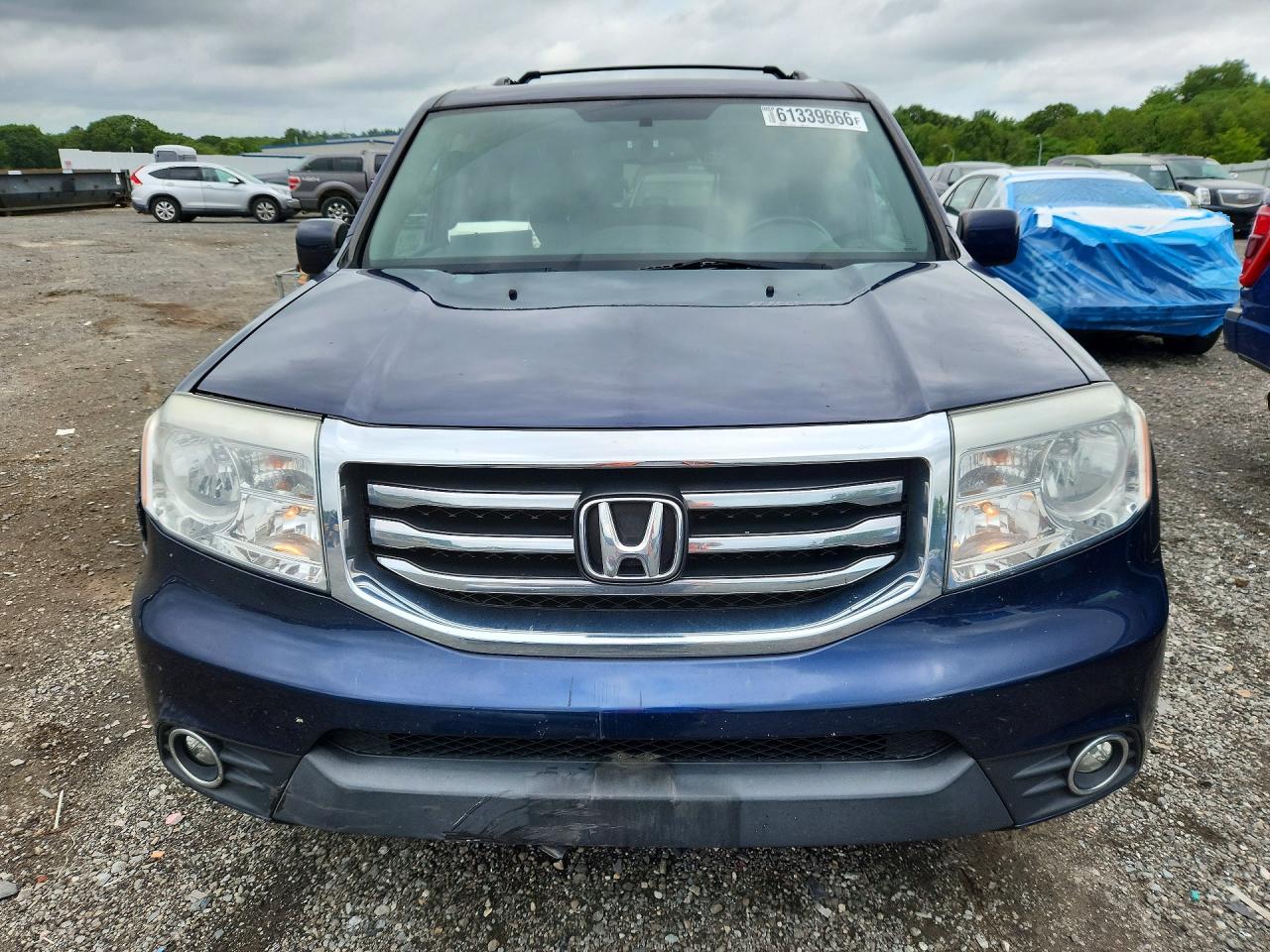 2014 Honda Pilot Exl Синий vin: 5FNYF4H54EB045072