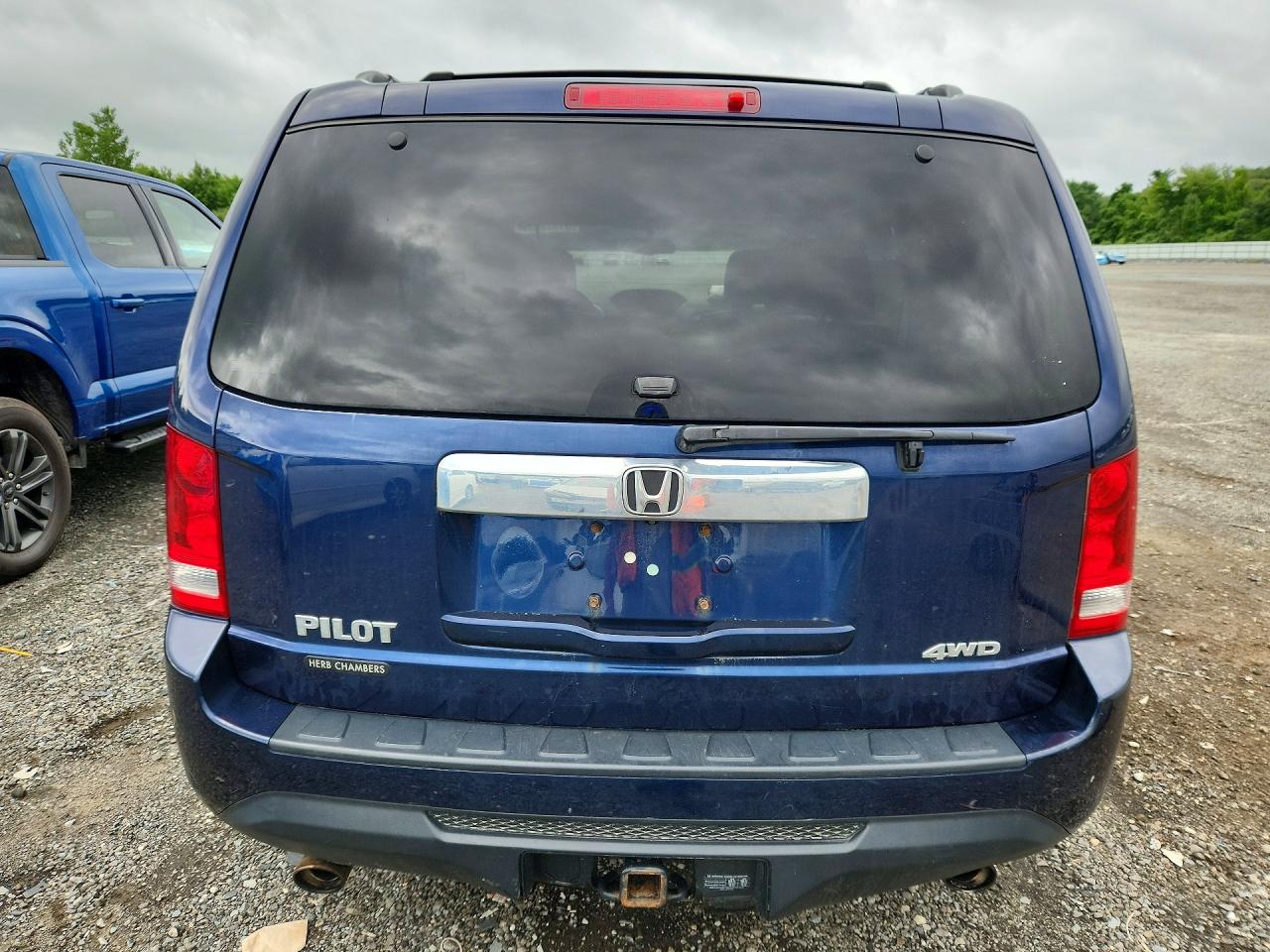 2014 Honda Pilot Exl Синий vin: 5FNYF4H54EB045072