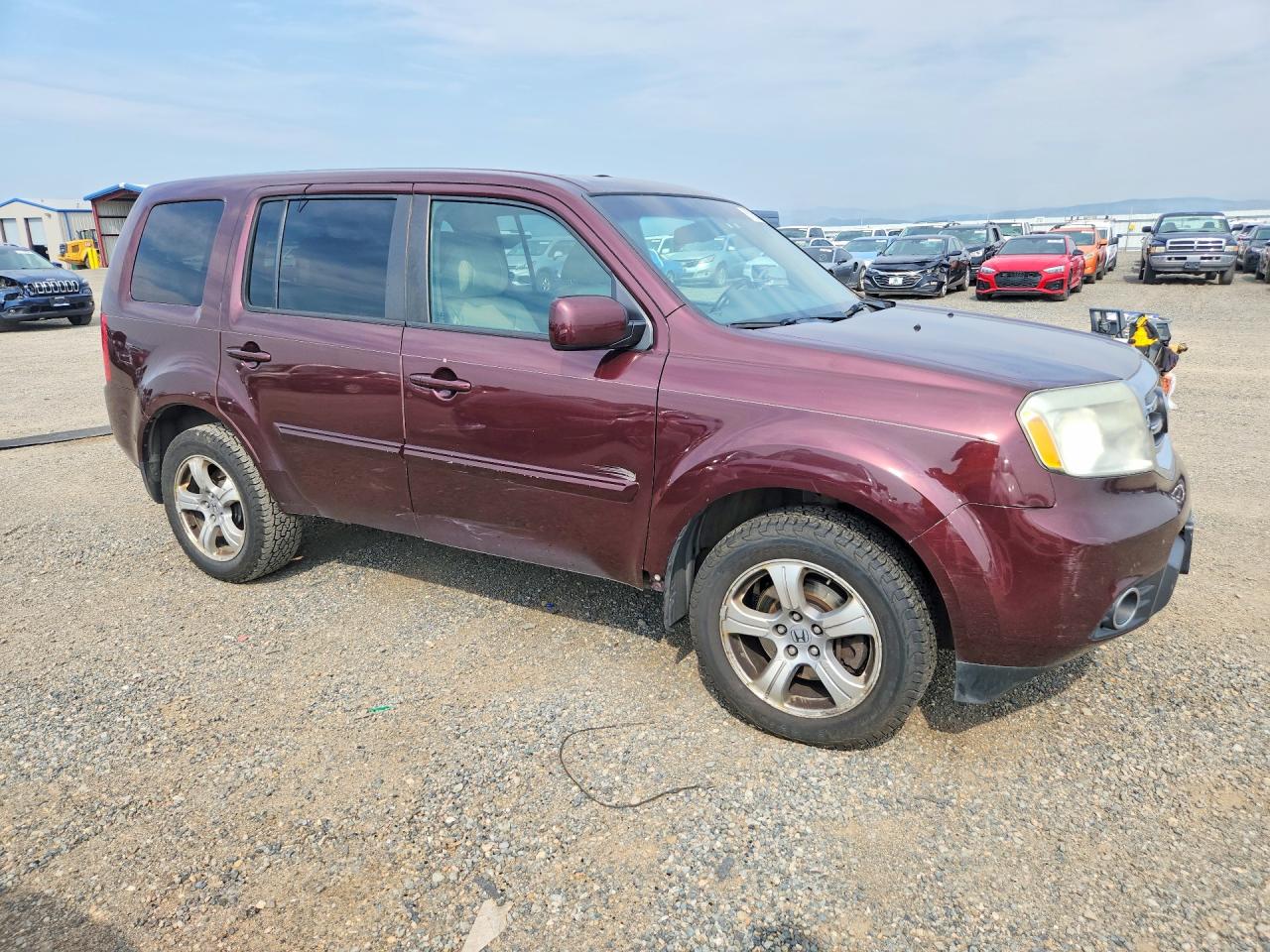 2015 Honda Pilot Exl Burgundy vin: 5FNYF4H54FB020383
