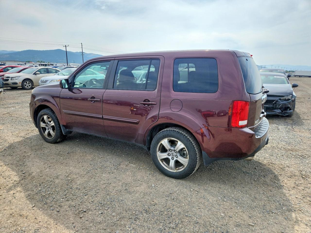 2015 Honda Pilot Exl Burgundy vin: 5FNYF4H54FB020383