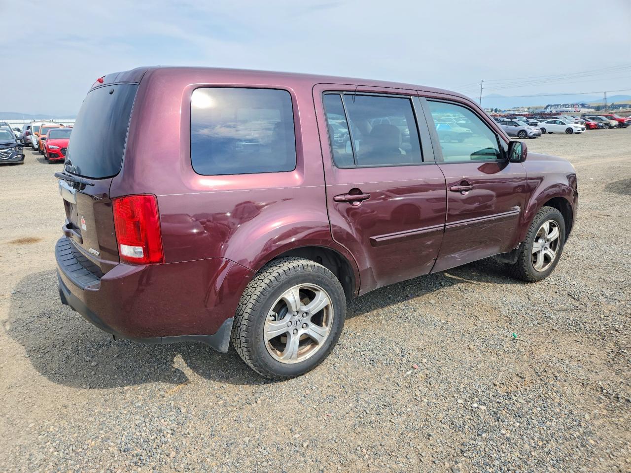 2015 Honda Pilot Exl Burgundy vin: 5FNYF4H54FB020383