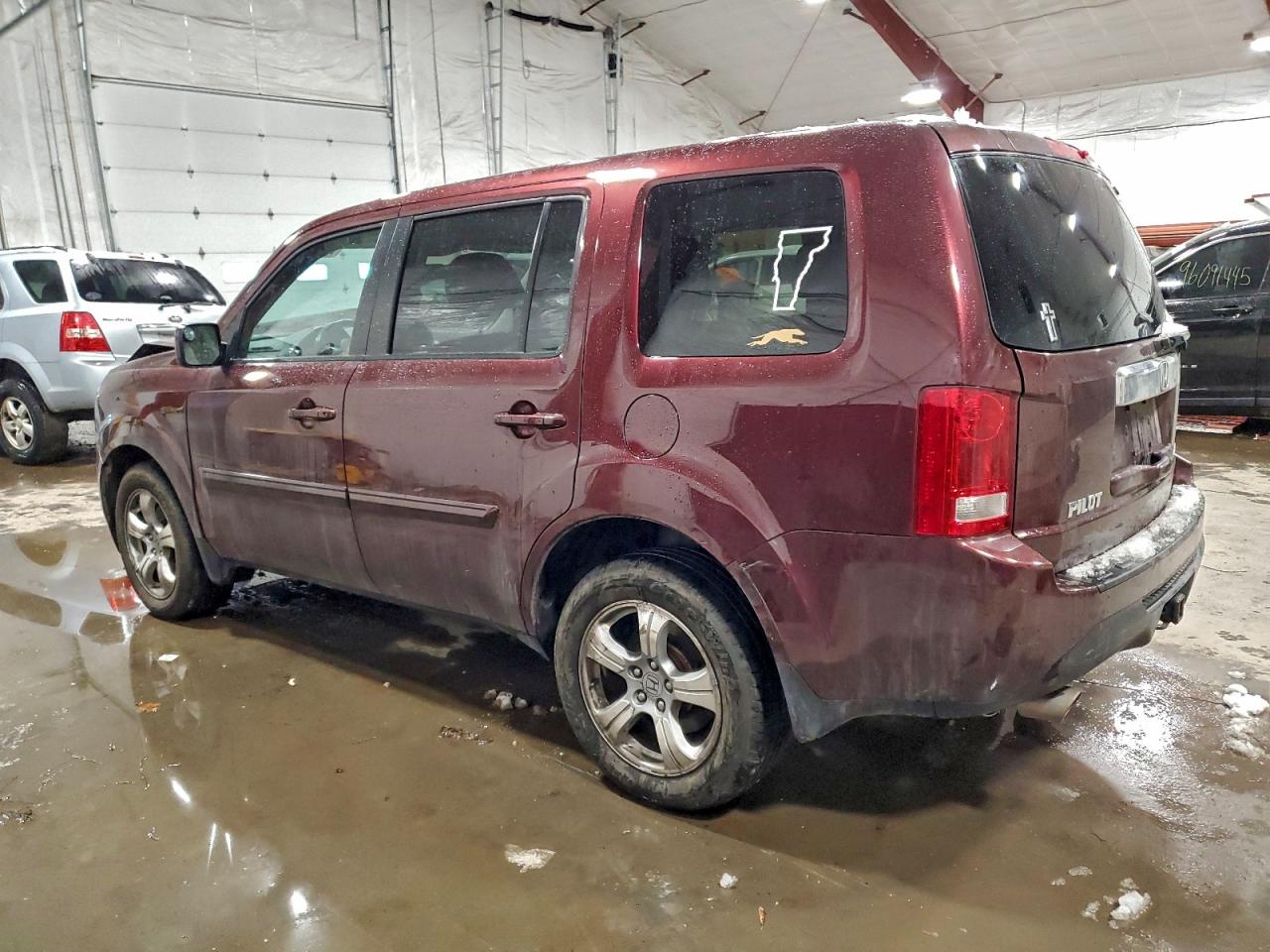 2015 Honda Pilot Exl Red vin: 5FNYF4H54FB033053