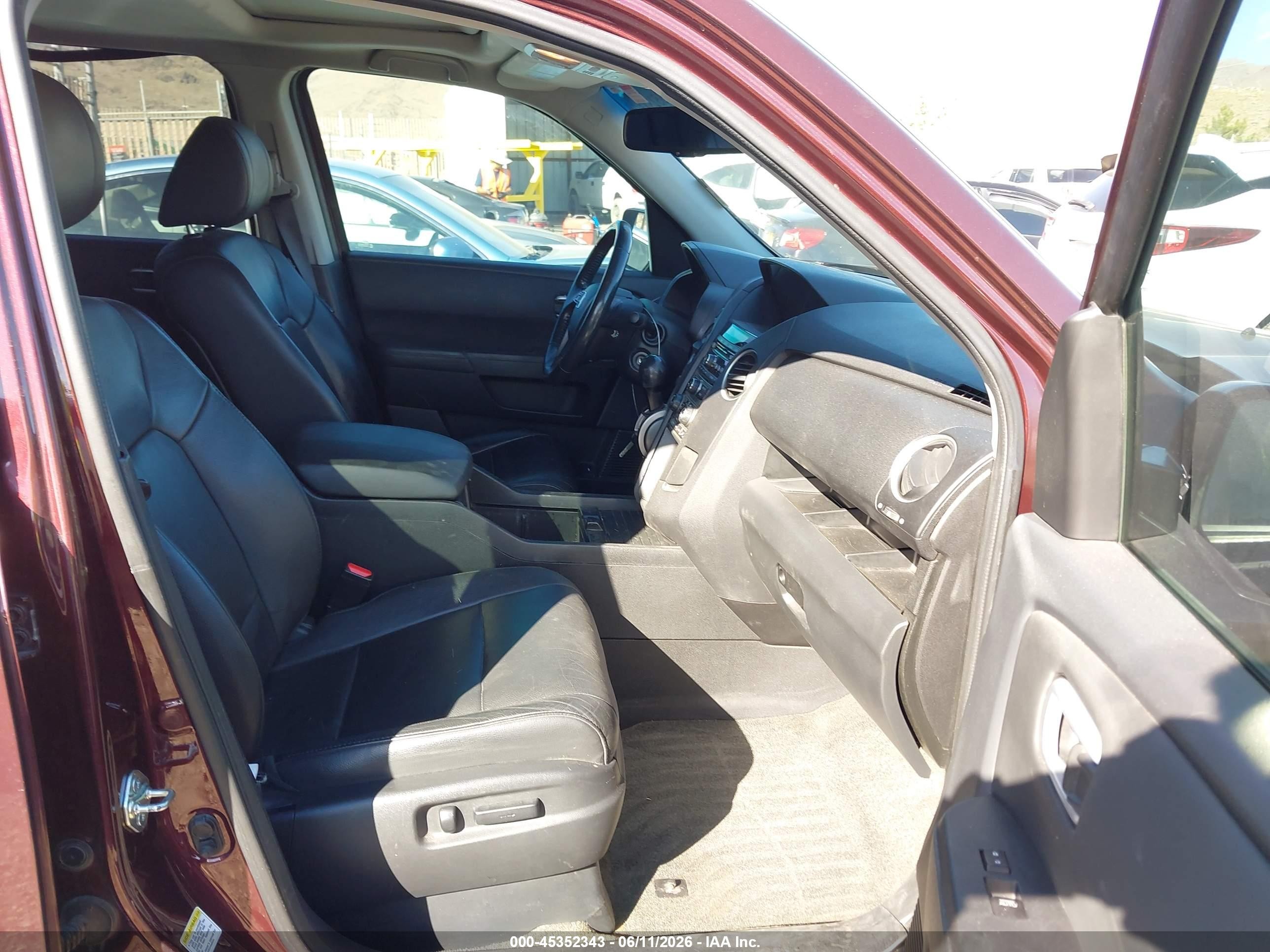 2015 Honda Pilot Ex-l Maroon vin: 5FNYF4H54FB036650