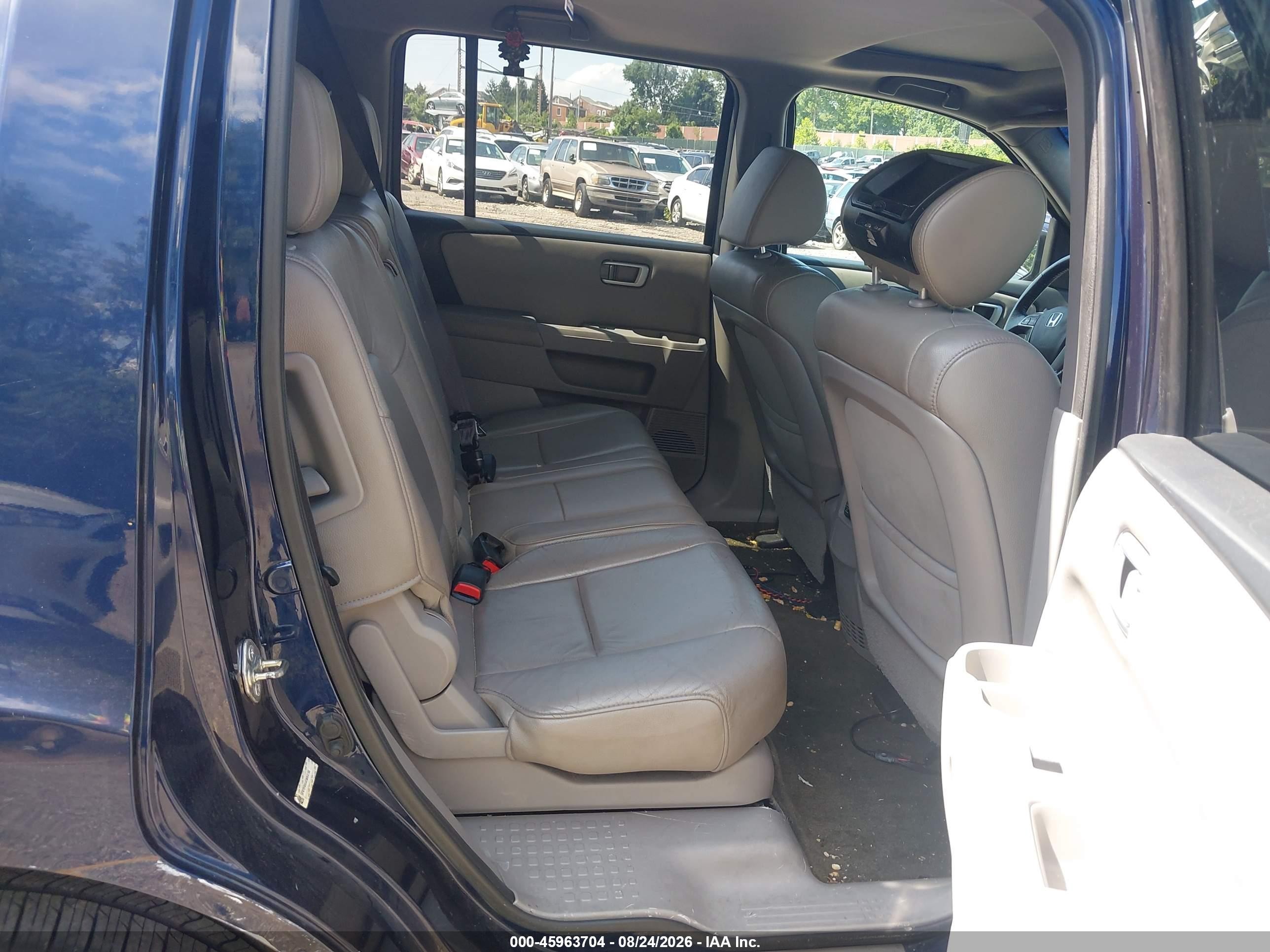 2015 Honda Pilot Ex-l Blue vin: 5FNYF4H54FB064190