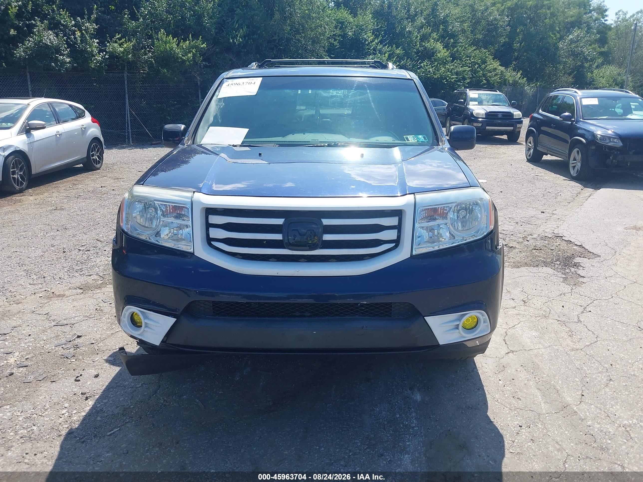 2015 Honda Pilot Ex-l Blue vin: 5FNYF4H54FB064190