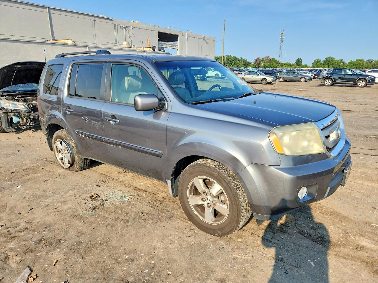 2010 Honda Pilot Exl Gray vin: 5FNYF4H55AB010812