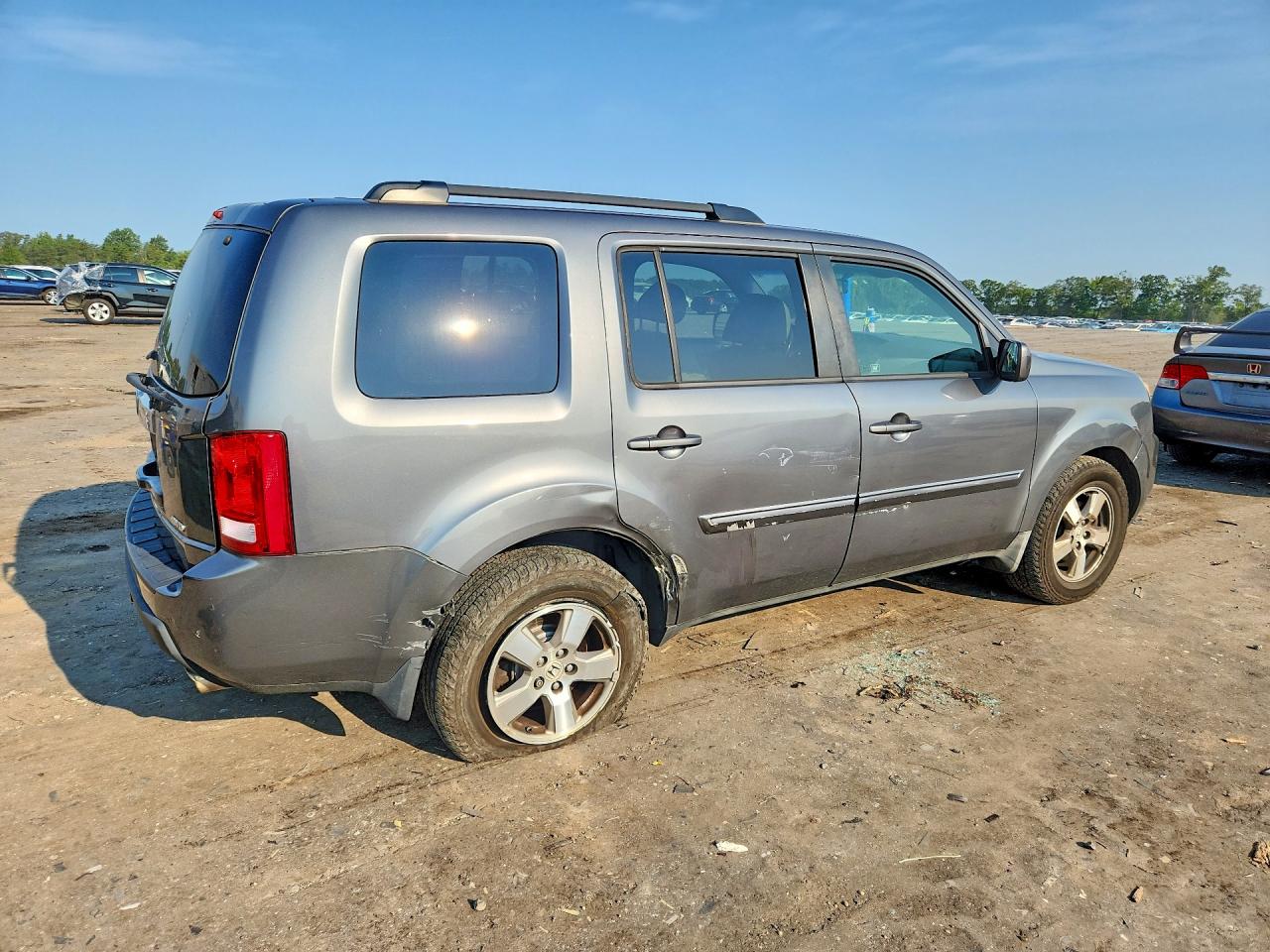 2010 Honda Pilot Exl Gray vin: 5FNYF4H55AB010812