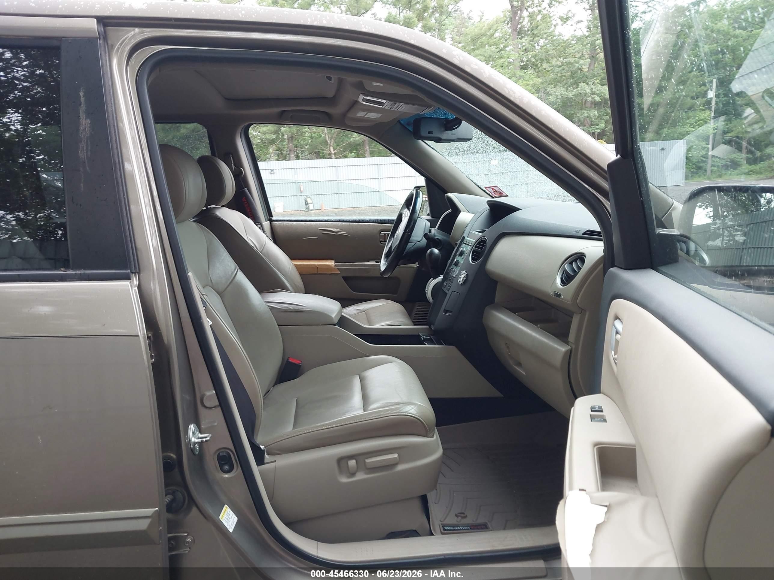 2010 Honda Pilot Ex-l Gold vin: 5FNYF4H55AB023740