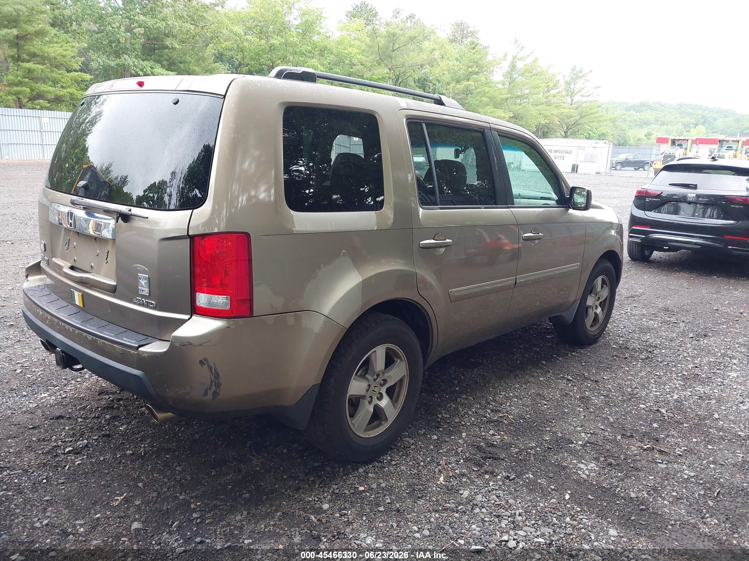 2010 Honda Pilot Ex-l Gold vin: 5FNYF4H55AB023740