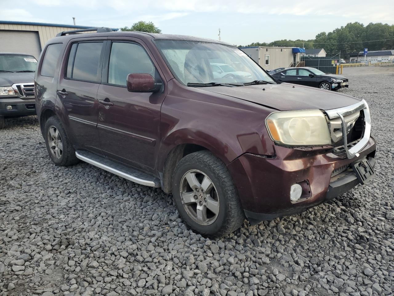 2010 Honda Pilot Exl Burgundy vin: 5FNYF4H55AB037573