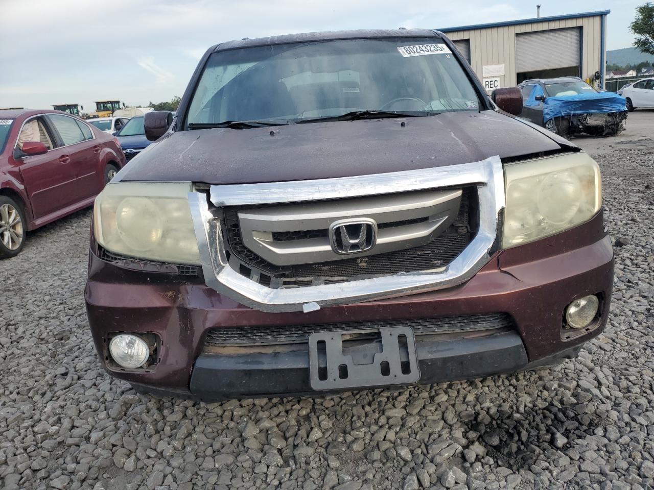 2010 Honda Pilot Exl Burgundy vin: 5FNYF4H55AB037573