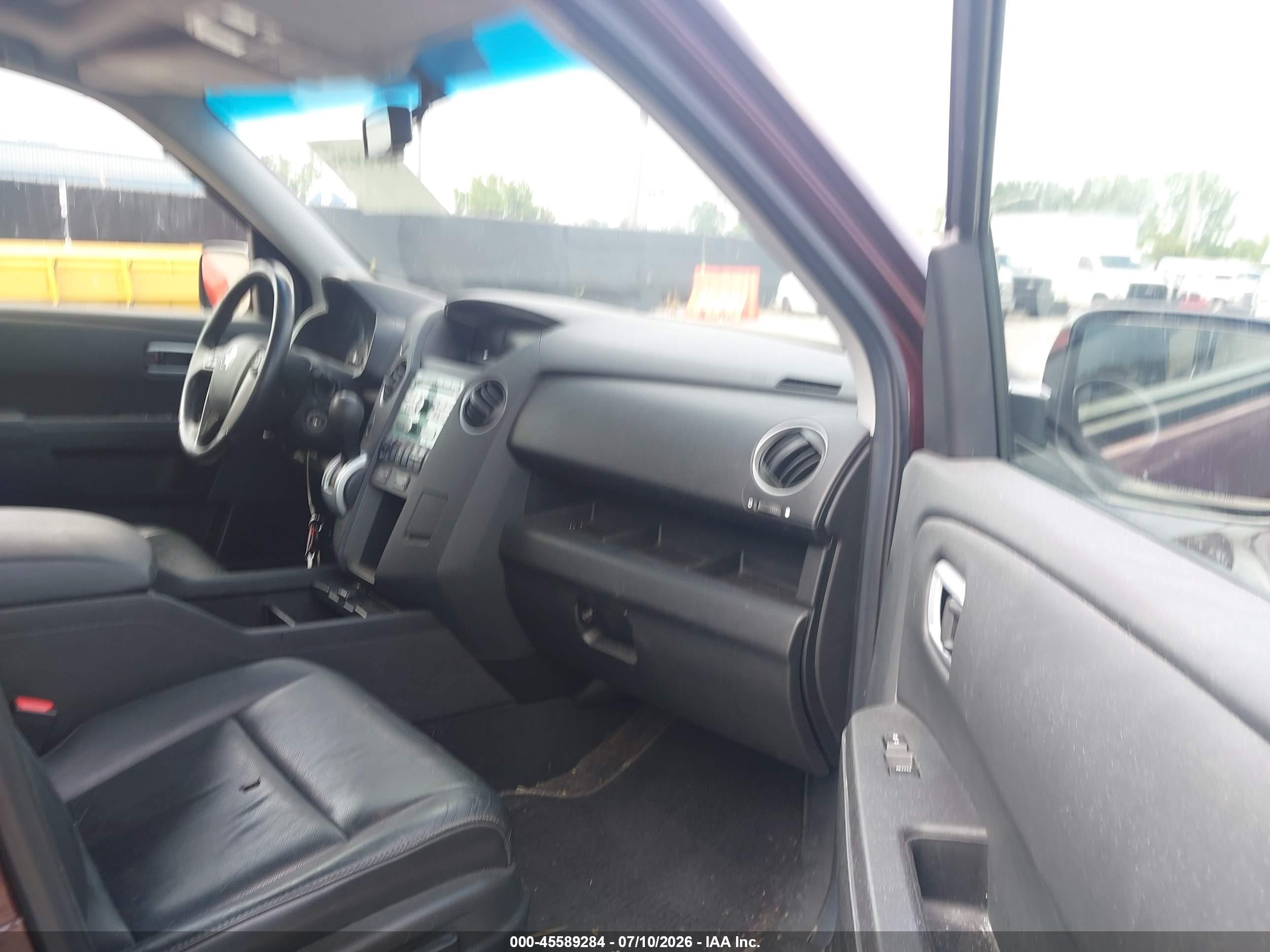 2011 Honda Pilot Ex-l Burgundy vin: 5FNYF4H55BB001464