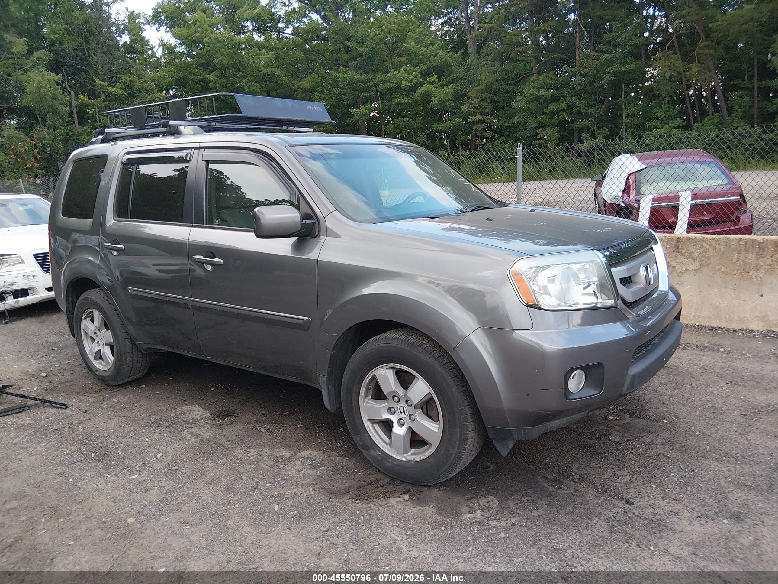 2011 Honda Pilot Ex-l Black vin: 5FNYF4H55BB007751